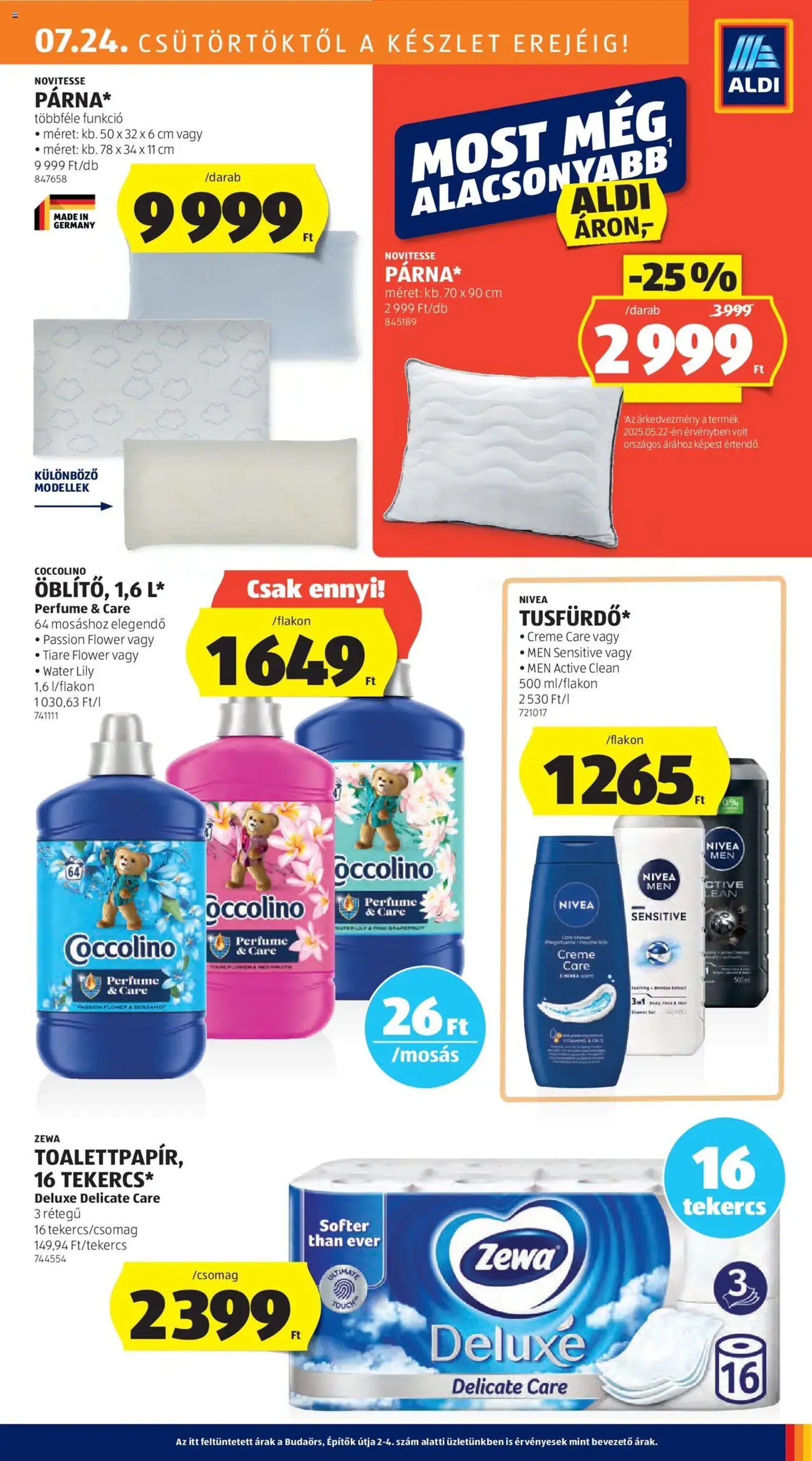 Aldi Akciós újság - 2025.07.24. érvényes szórólap 23 oldal 50 oldalból Aldi Akciós újság - 2025.07.24. érvényes szórólap 23 oldal 50 oldalból