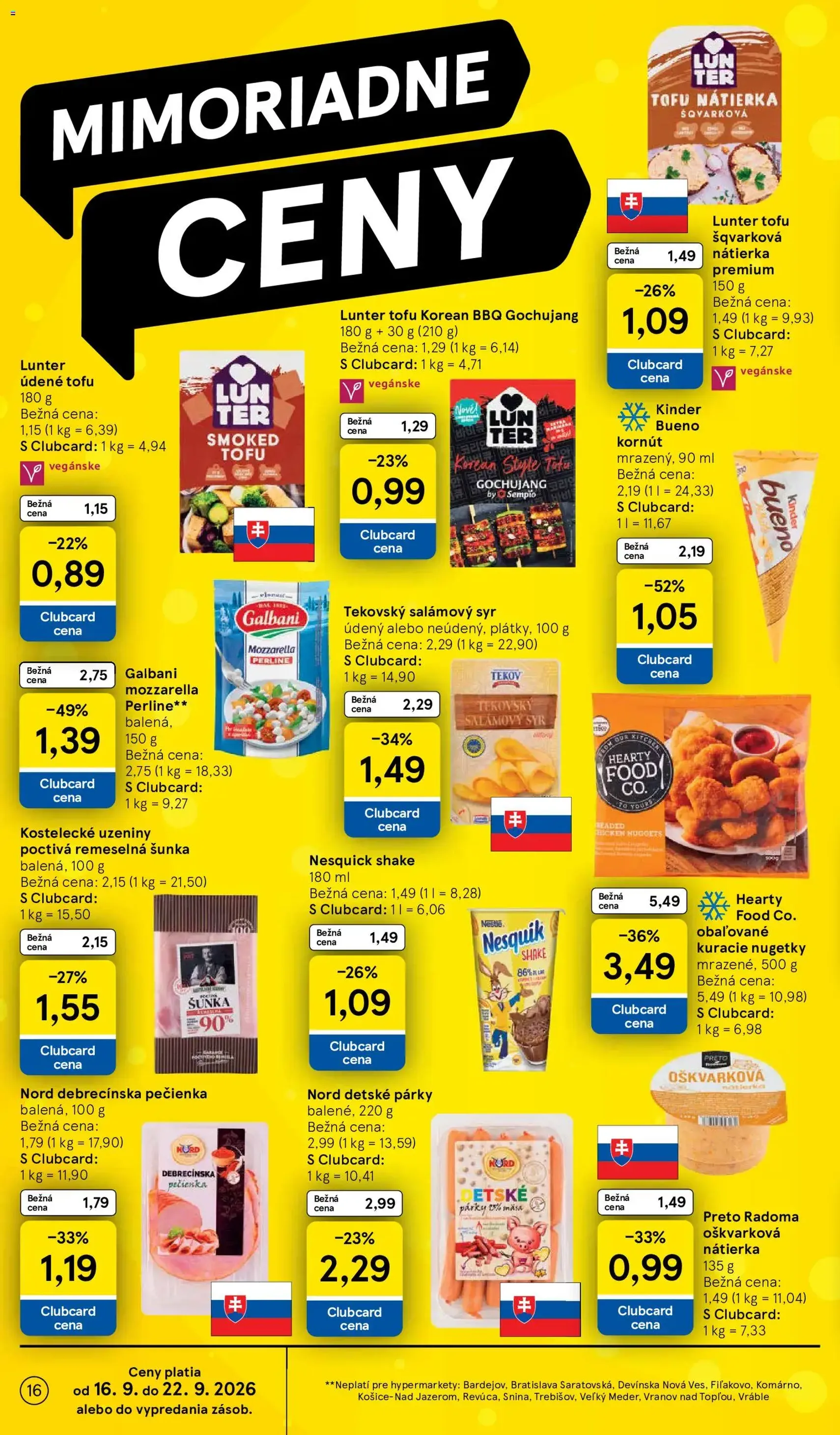Tesco Hypermarket - leták - platný leták od 16.09.2026 strana 16 z 42