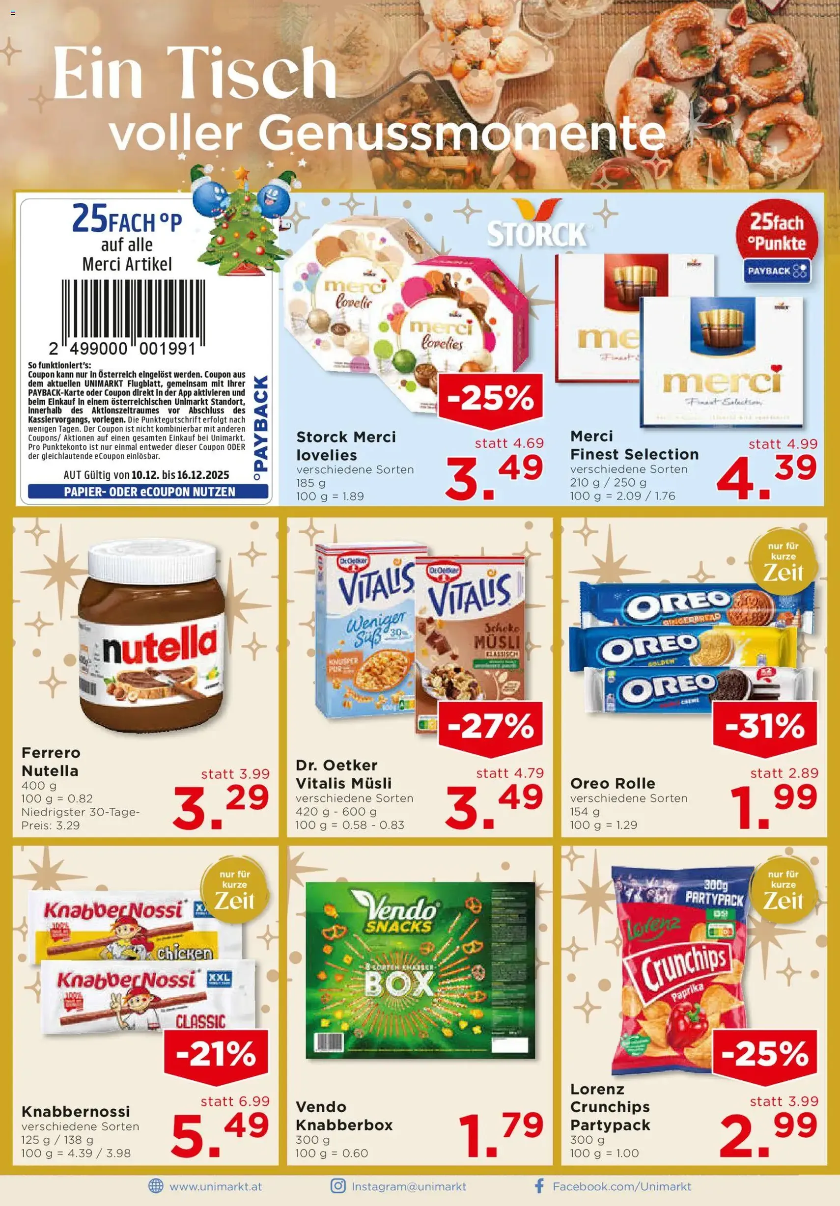 Unimarkt Flugblatt - Gültiger Prospekt ab 10.12.2025, Seite 14 von insgesamt 16