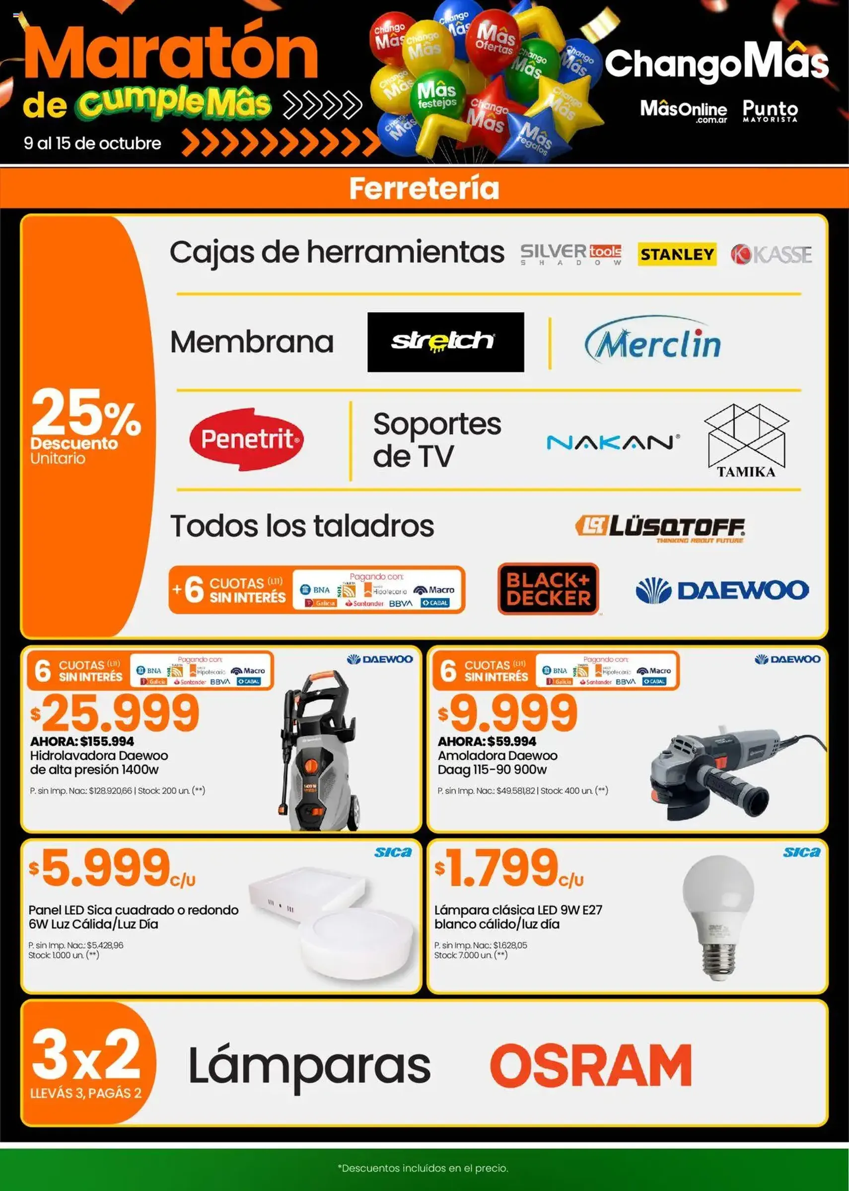 Changomas ofertas - folleto válido desde 09/10/2025 página 17 de 21 Changomas ofertas - folleto válido desde 09/10/2025 página 17 de 21