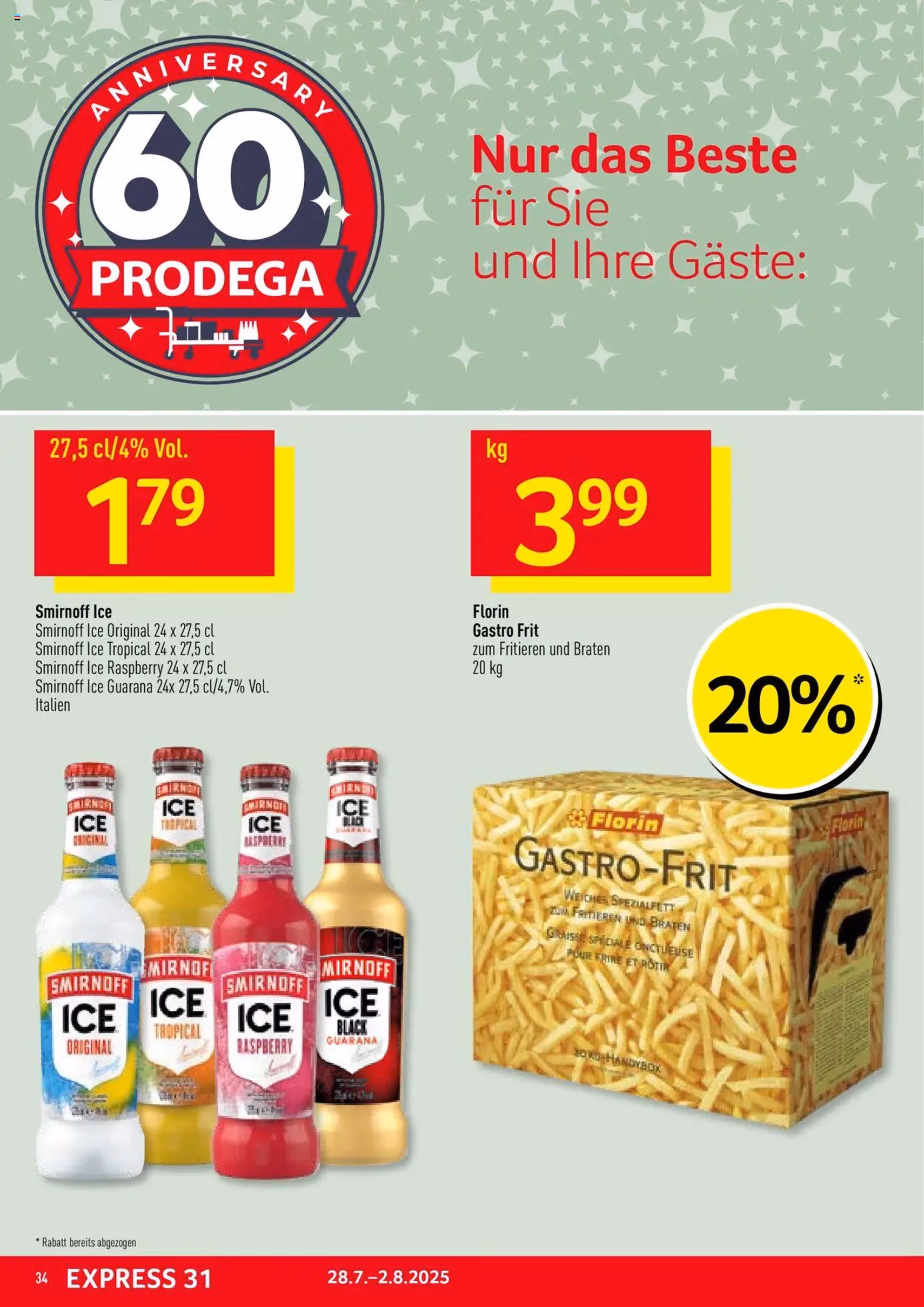 Prodega Aktionen - Gültiger Prospekt ab 28.07.2025, Seite 34 von insgesamt 36 Prodega Aktionen - Gültiger Prospekt ab 28.07.2025, Seite 34 von insgesamt 36