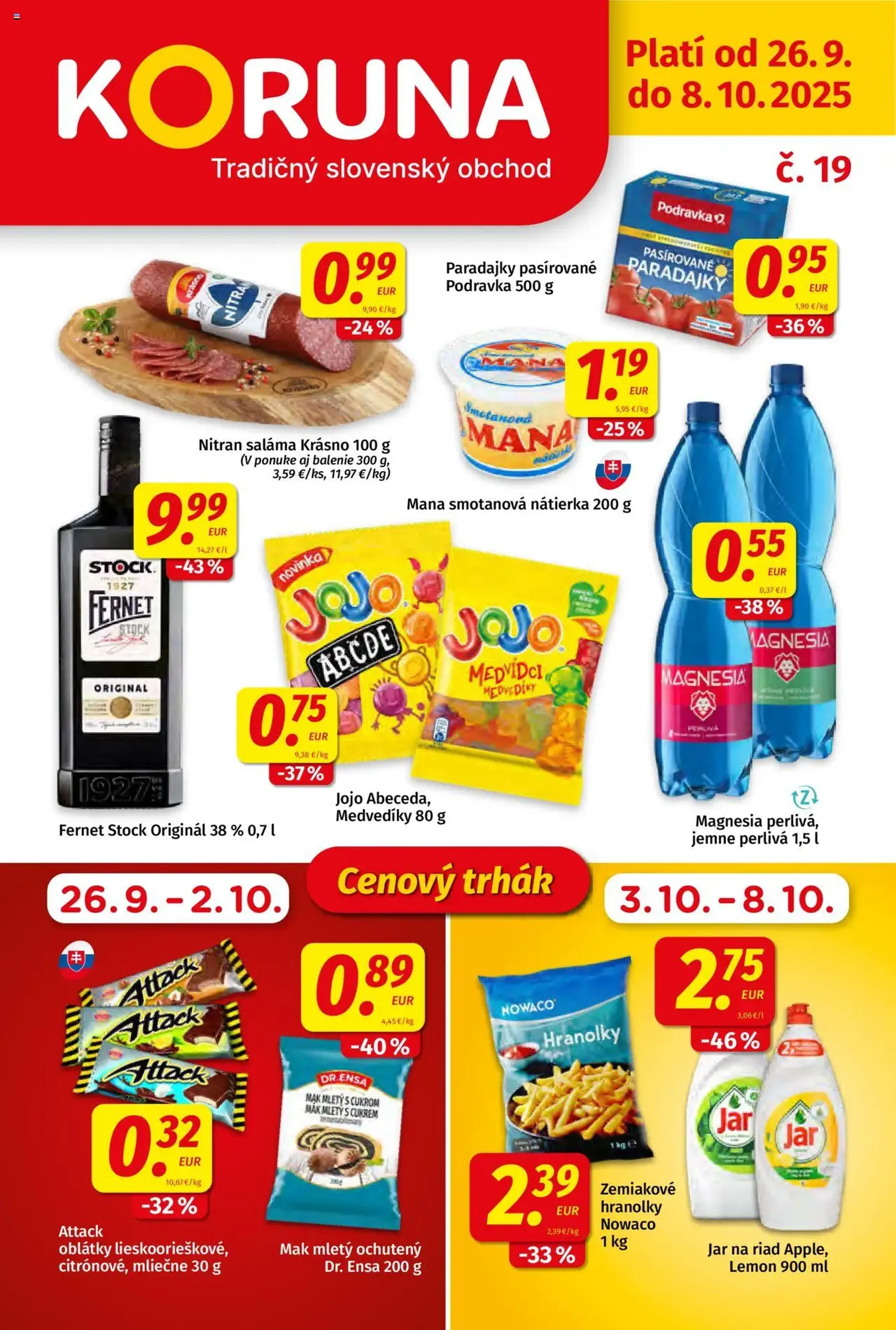 Koruna leták - platný leták od 26.09.2025 strana 1 z 24