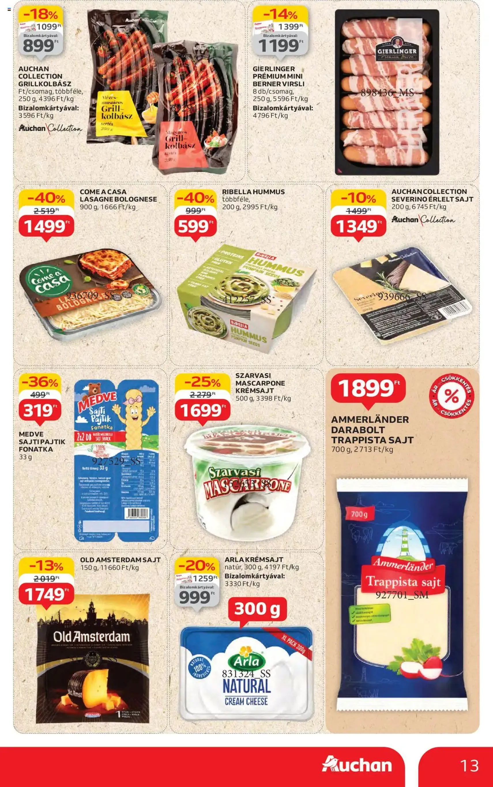 Auchan Akciós újság - 2025.07.17. érvényes szórólap 13 oldal 44 oldalból Auchan Akciós újság - 2025.07.17. érvényes szórólap 13 oldal 44 oldalból