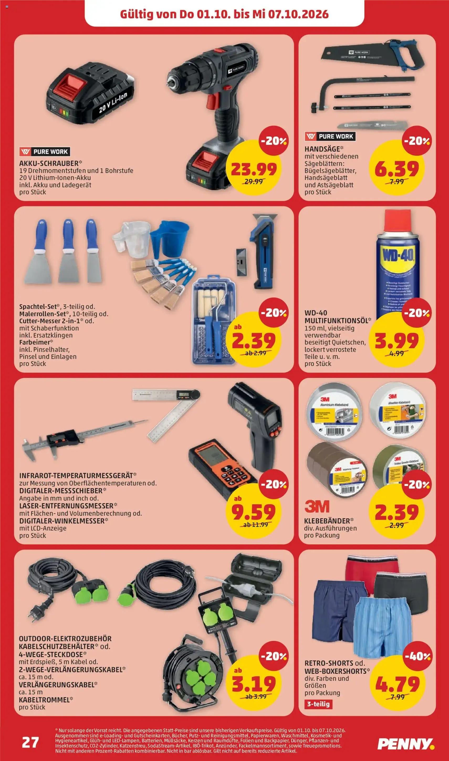 Penny Markt - Flugblatt - Gültiger Prospekt ab 01.10.2026, Seite 27 von insgesamt 32