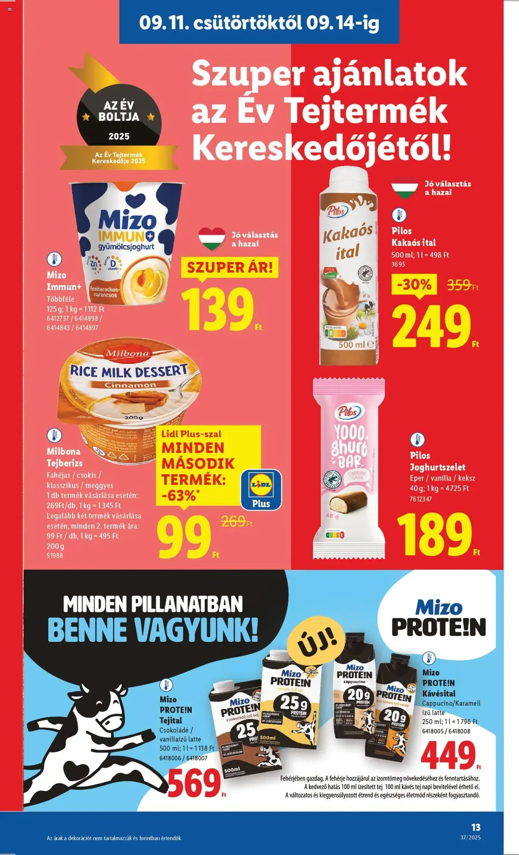 Lidl Akciós újság - 2025.09.11. érvényes szórólap 13 oldal 66 oldalból Lidl Akciós újság - 2025.09.11. érvényes szórólap 13 oldal 66 oldalból
