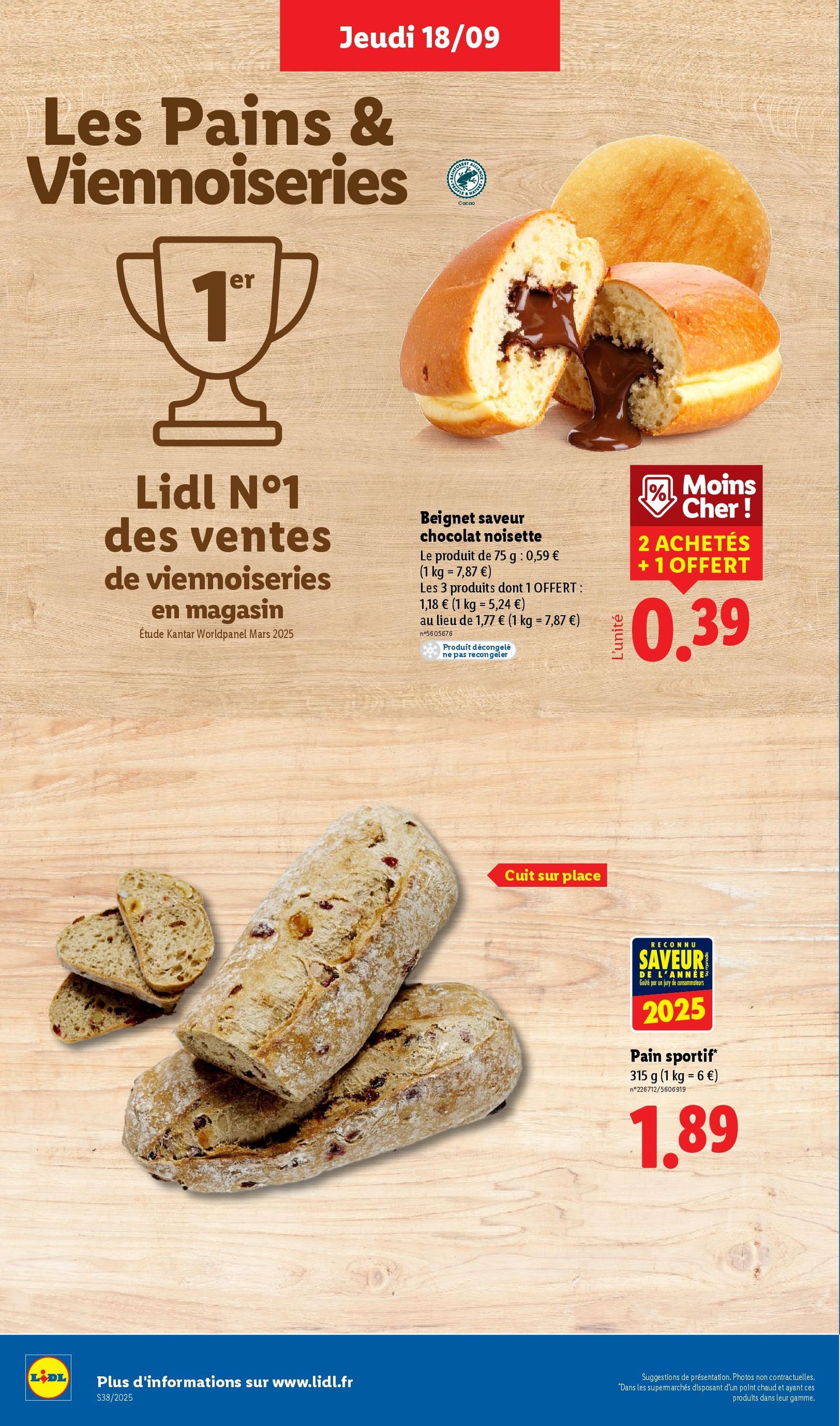 LIDL catalogue semaine 38 - brochure valable à partir du 18/09/2025, page 8 sur 75