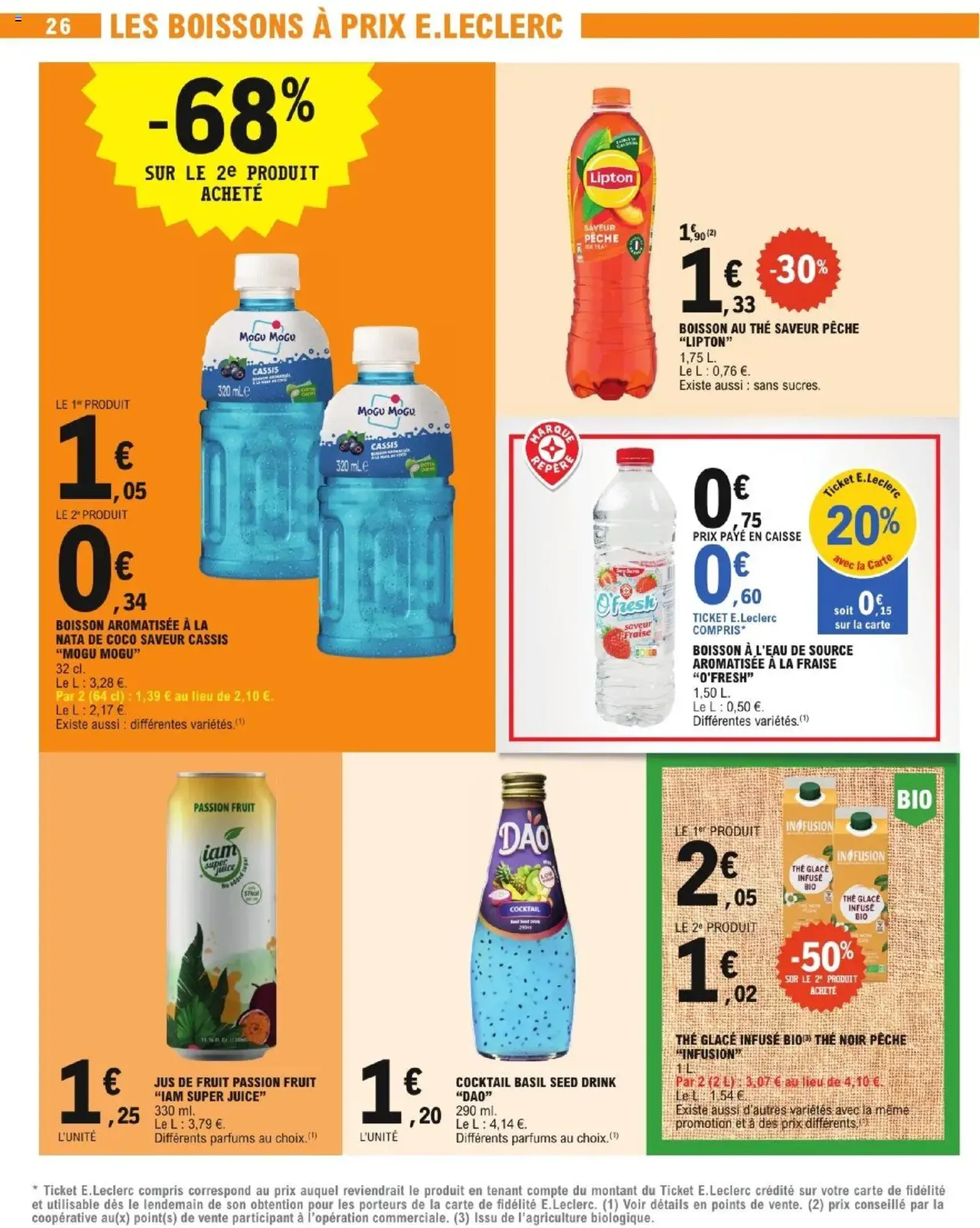 E.Leclerc catalogue semaine 30 - brochure valable à partir du 22/07/2025, page 26 sur 32 E.Leclerc catalogue semaine 30 - brochure valable à partir du 22/07/2025, page 26 sur 32
