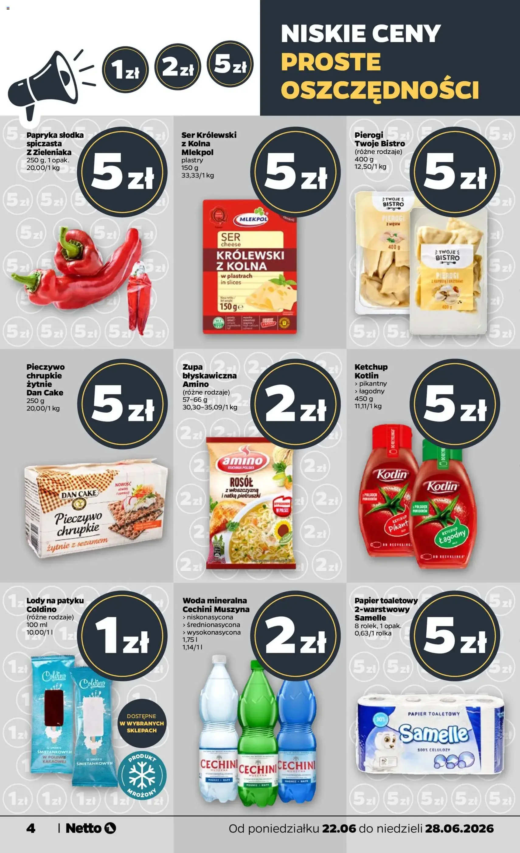Netto gazetka od poniedziałku spożywcza - ważny gazetka od 22.06.2026 strona 4 z 35