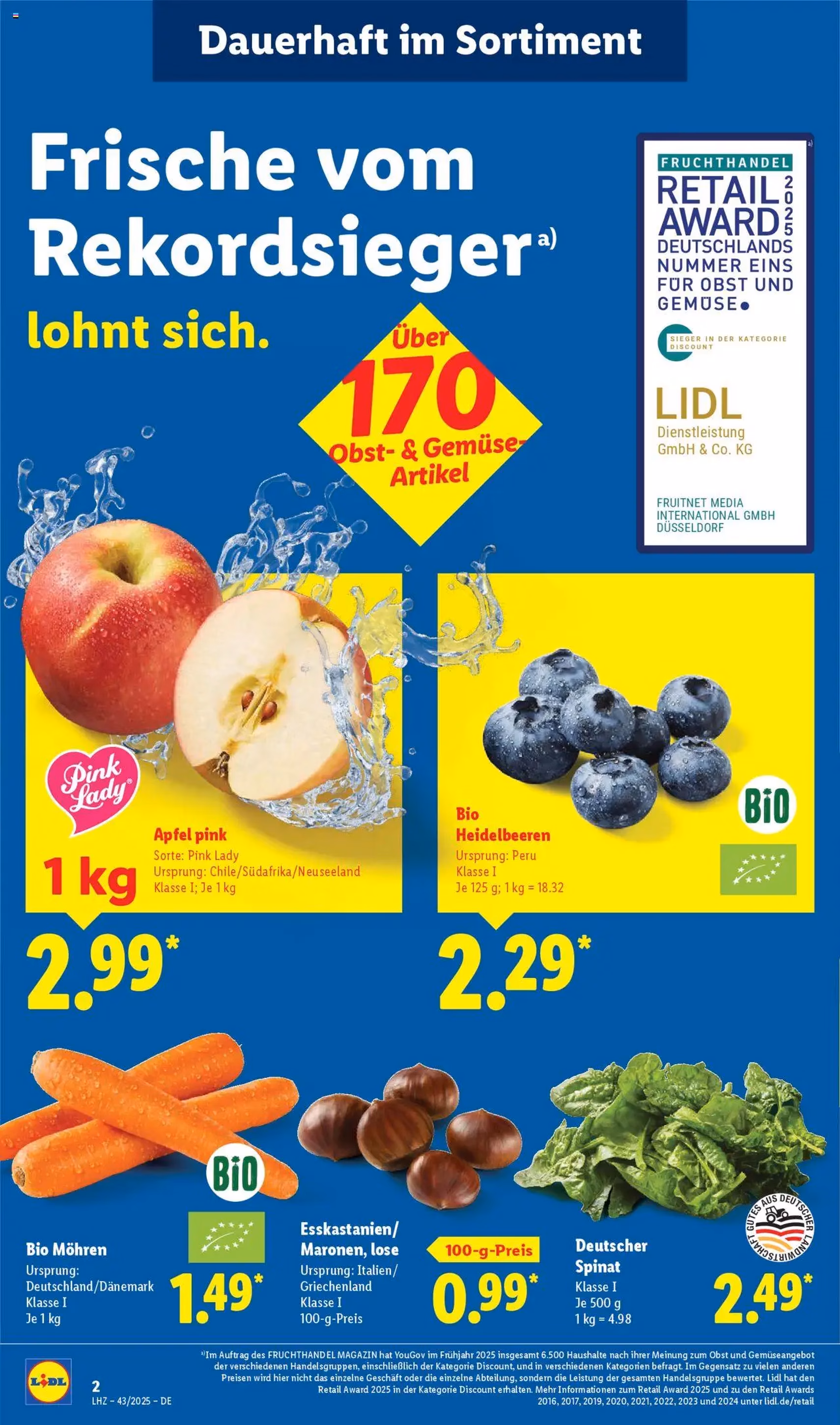Lidl - Prospekt - Gültiger Prospekt ab 20.10.2025, Seite 2 von insgesamt 69 Lidl - Prospekt - Gültiger Prospekt ab 20.10.2025, Seite 2 von insgesamt 69