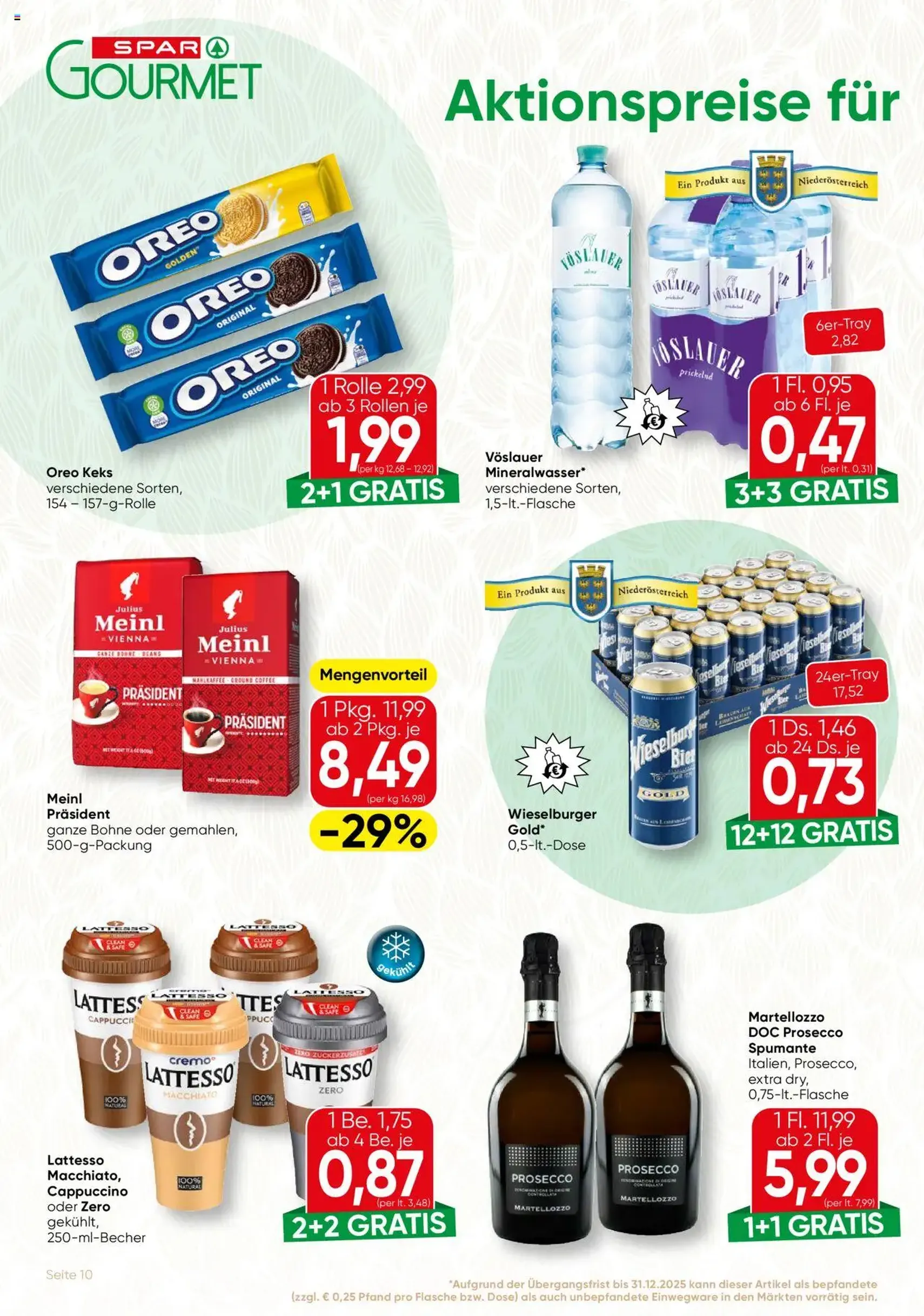 SPAR Gourmet Flugblatt Wien - Gültiger Prospekt ab 31.07.2025, Seite 10 von insgesamt 12 SPAR Gourmet Flugblatt Wien - Gültiger Prospekt ab 31.07.2025, Seite 10 von insgesamt 12