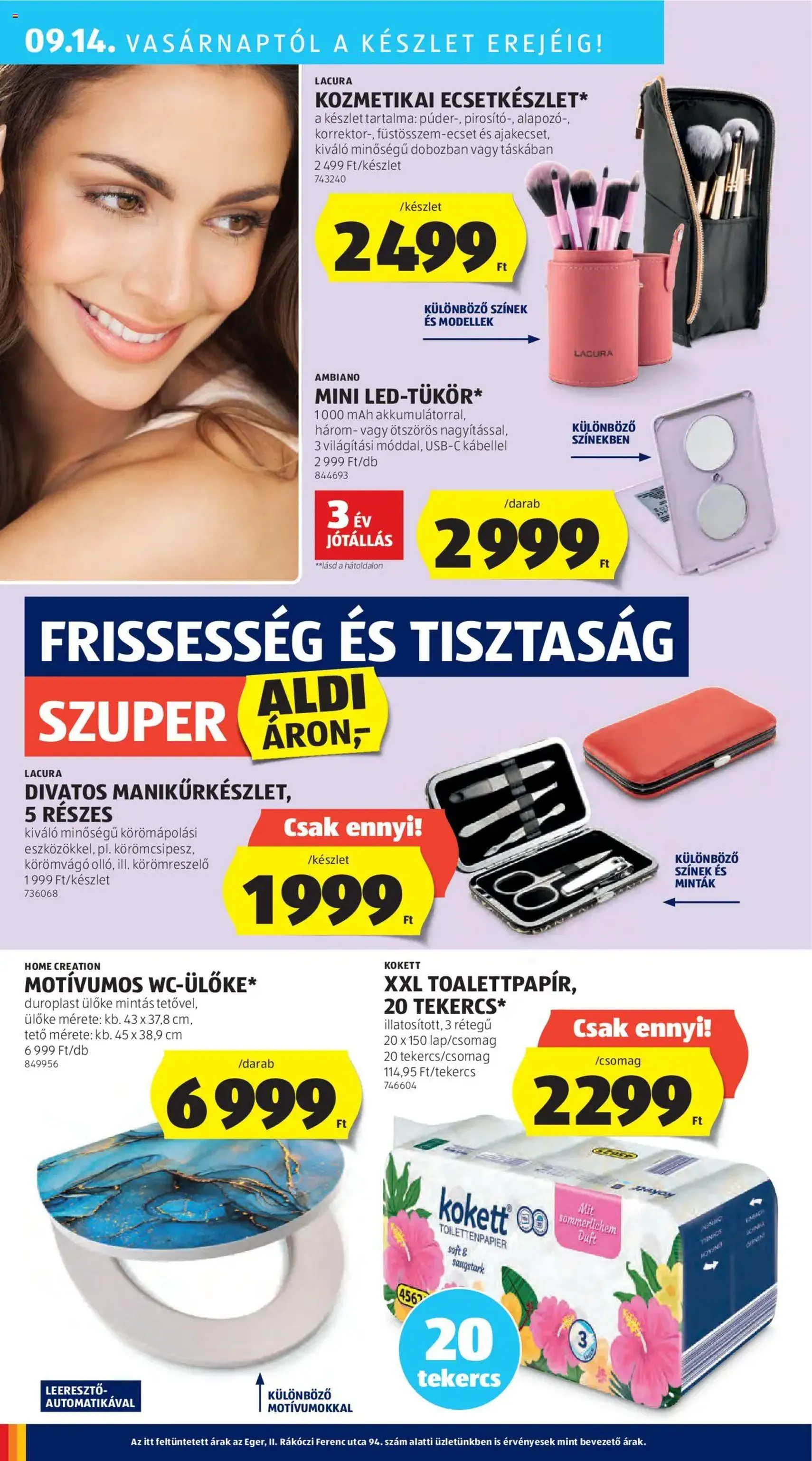 Aldi Akciós újság - 2025.09.11. érvényes szórólap 38 oldal 46 oldalból Aldi Akciós újság - 2025.09.11. érvényes szórólap 38 oldal 46 oldalból