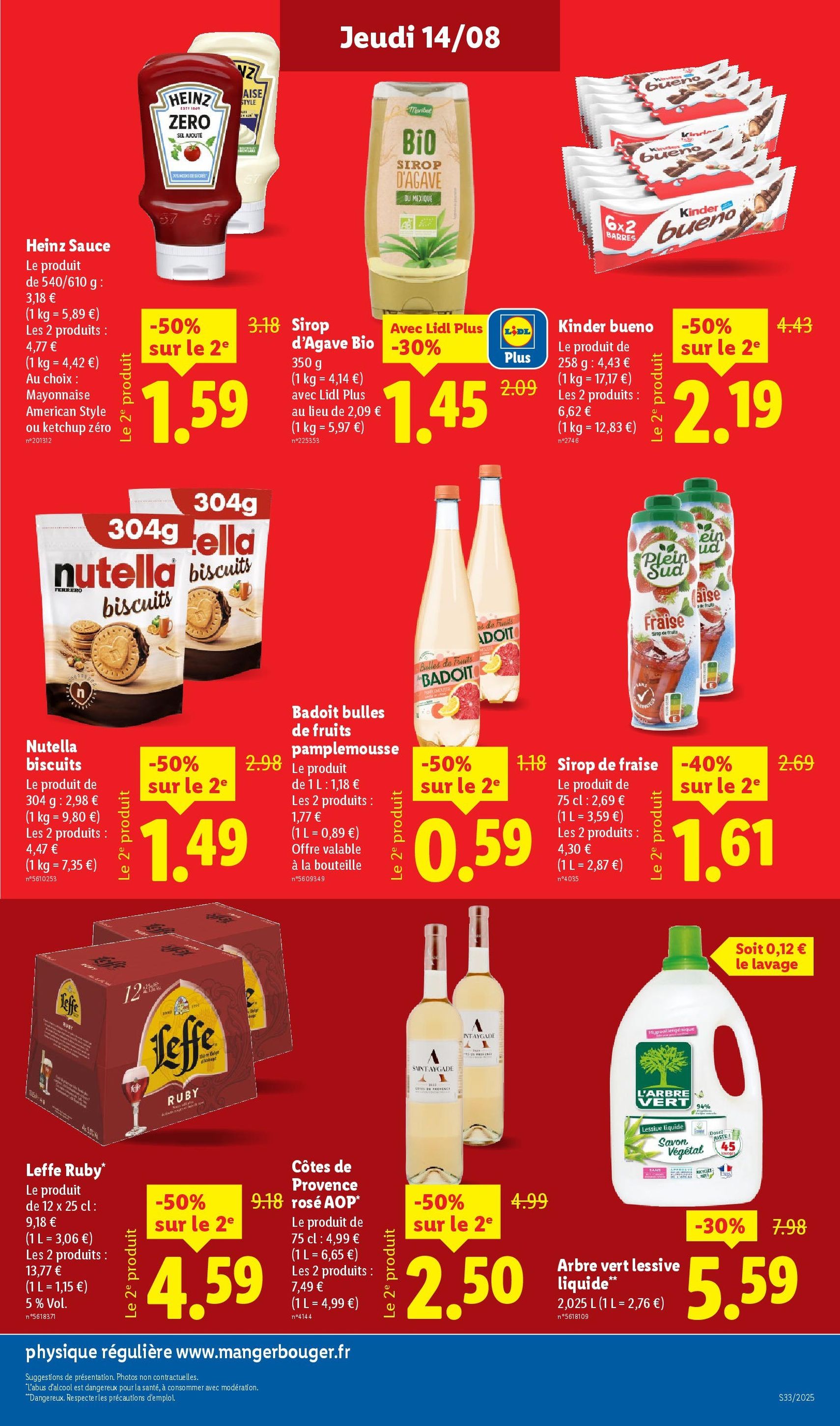 LIDL catalogue semaine 32 - brochure valable à partir du 14/08/2025, page 13 sur 72