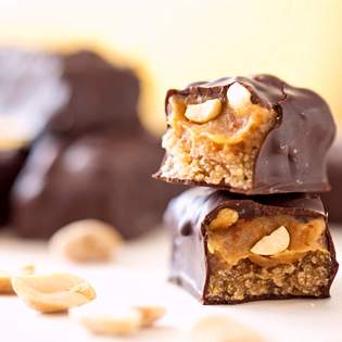 Previsualización de la receta Snickers sin hornear