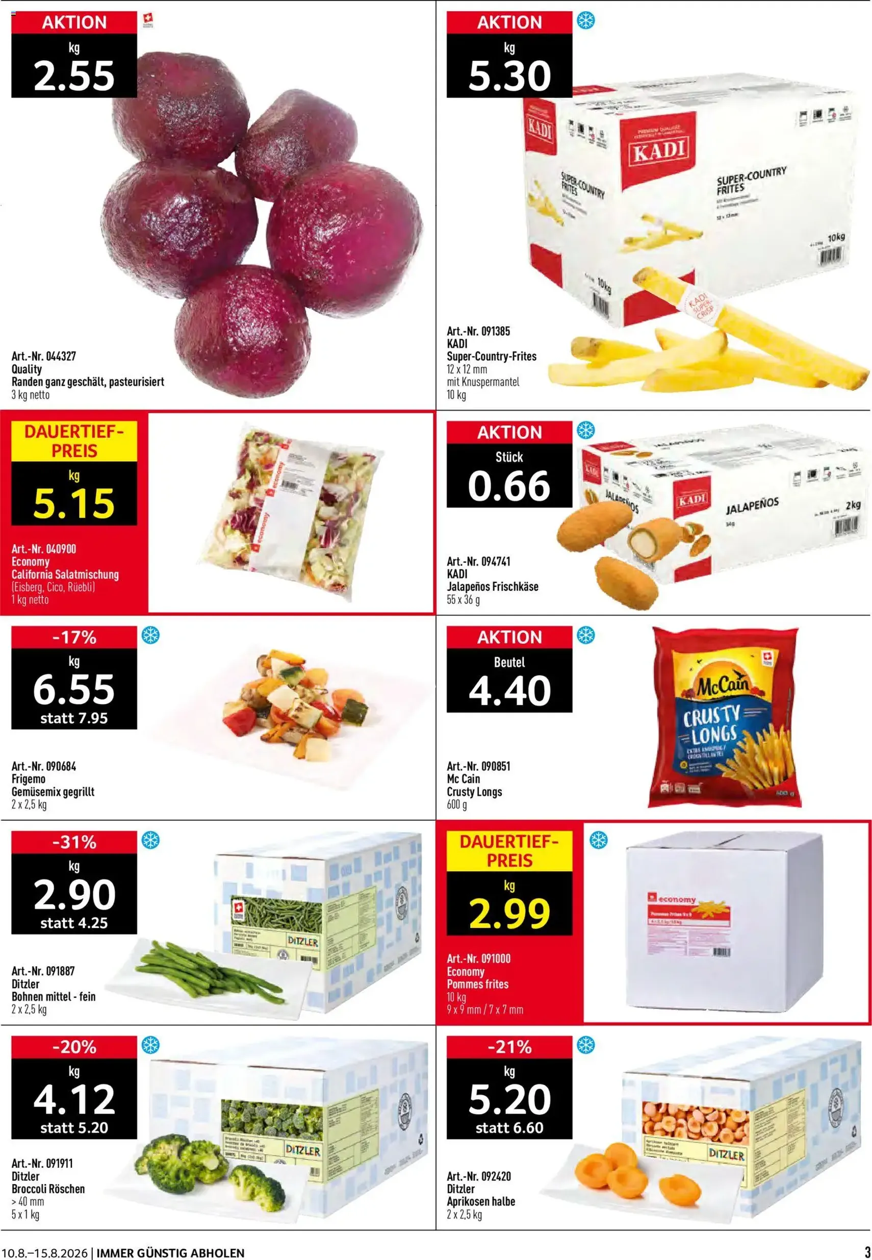 Prodega aktionen - Gültiger Prospekt ab 10.08.2026, Seite 3 von insgesamt 36