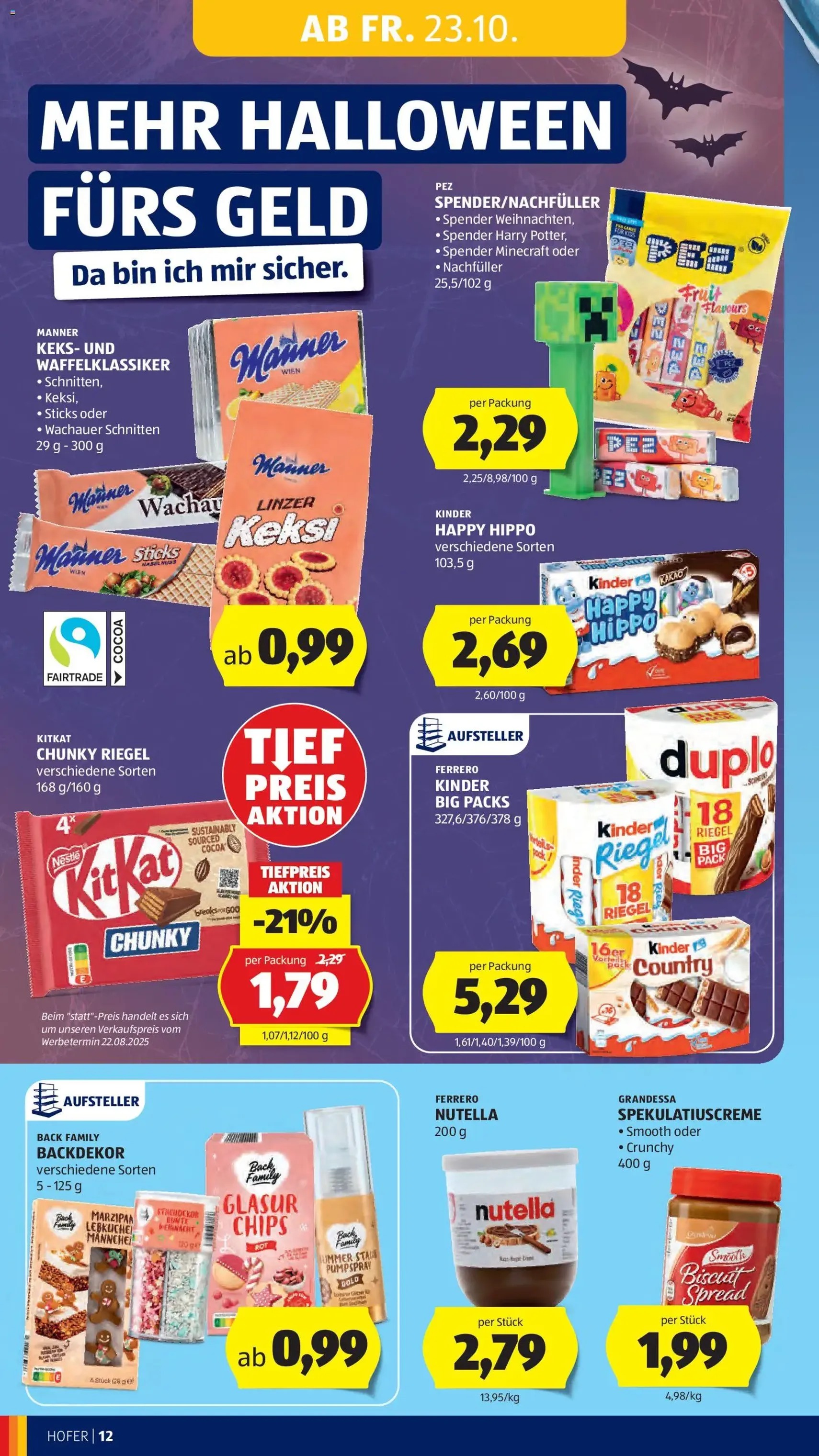 Hofer Flugblatt - Gültiger Prospekt ab 23.10.2026, Seite 20 von insgesamt 50