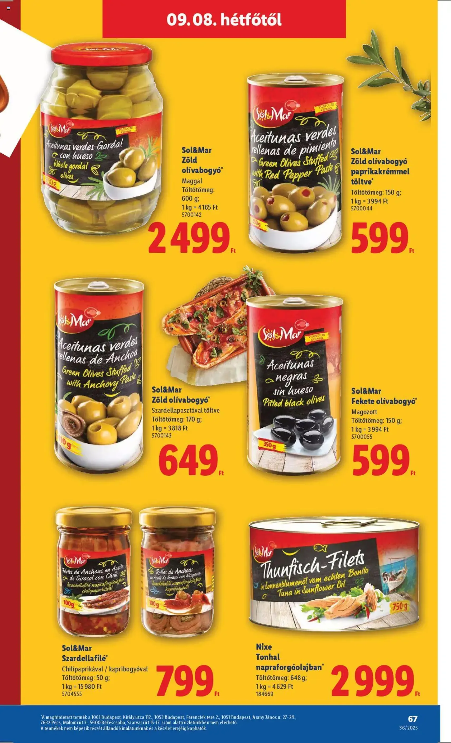 Lidl Akciós újság - 2025.09.04. érvényes szórólap 67 oldal 70 oldalból Lidl Akciós újság - 2025.09.04. érvényes szórólap 67 oldal 70 oldalból