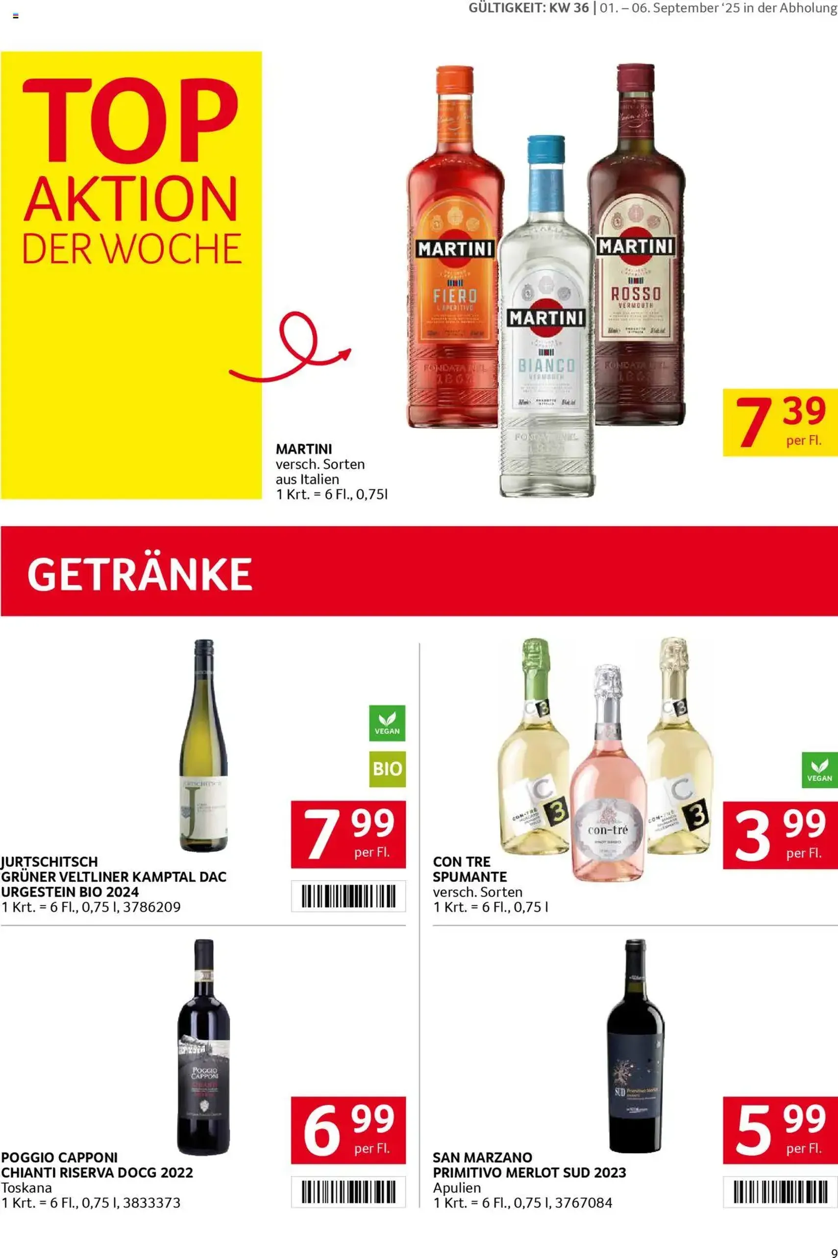 Transgourmet Flugblatt - Gültiger Prospekt ab 31.08.2025, Seite 9 von insgesamt 32 Transgourmet Flugblatt - Gültiger Prospekt ab 31.08.2025, Seite 9 von insgesamt 32