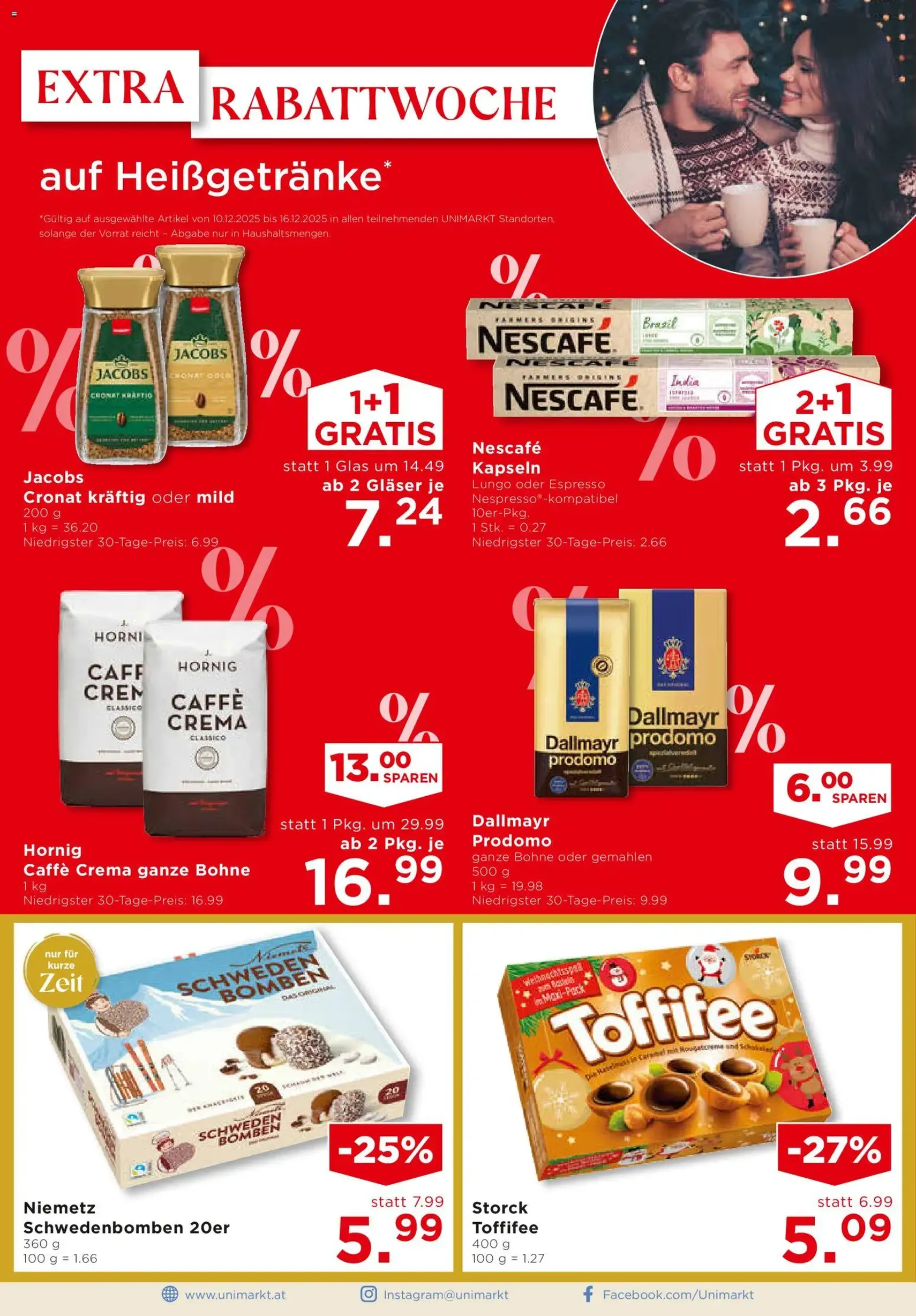 Unimarkt Flugblatt - Gültiger Prospekt ab 10.12.2025, Seite 2 von insgesamt 16