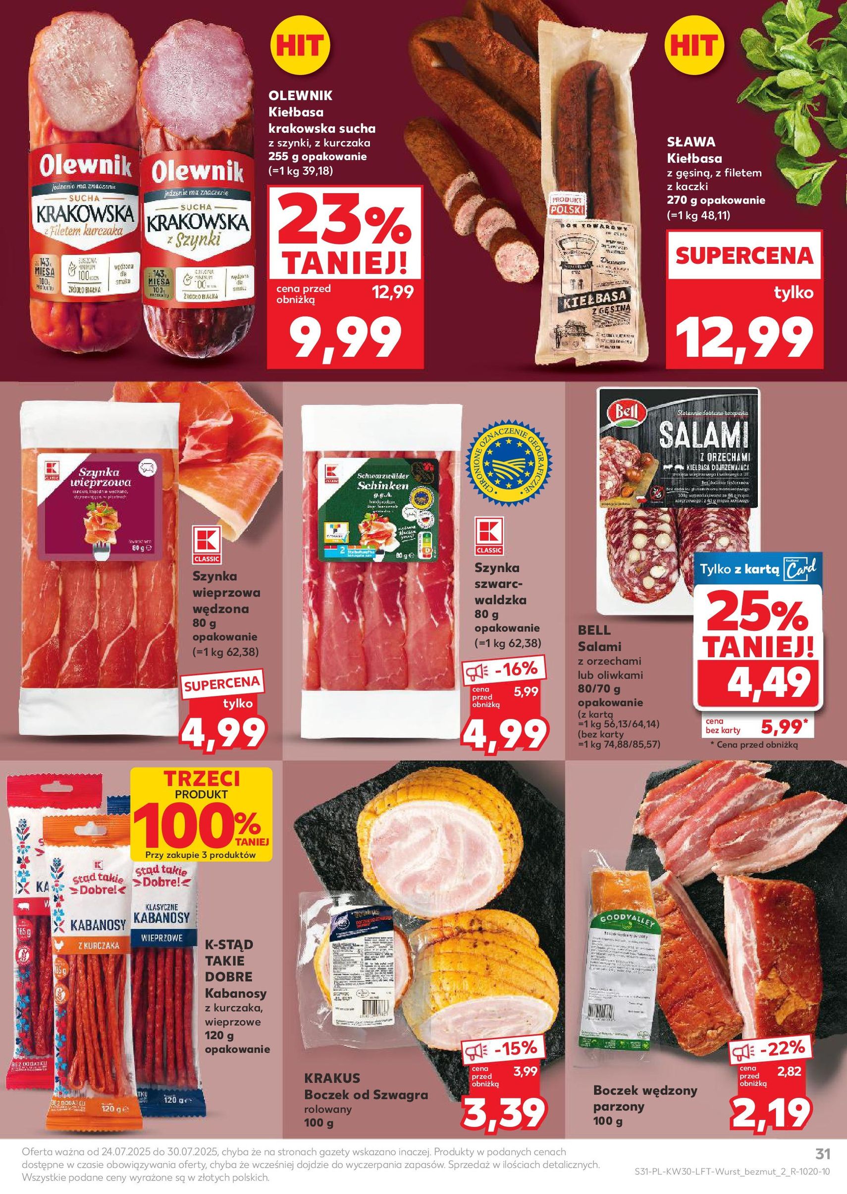 Kaufland gazetka - ważny gazetka od 24.07.2025 strona 31 z 51 Kaufland gazetka - ważny gazetka od 24.07.2025 strona 31 z 51