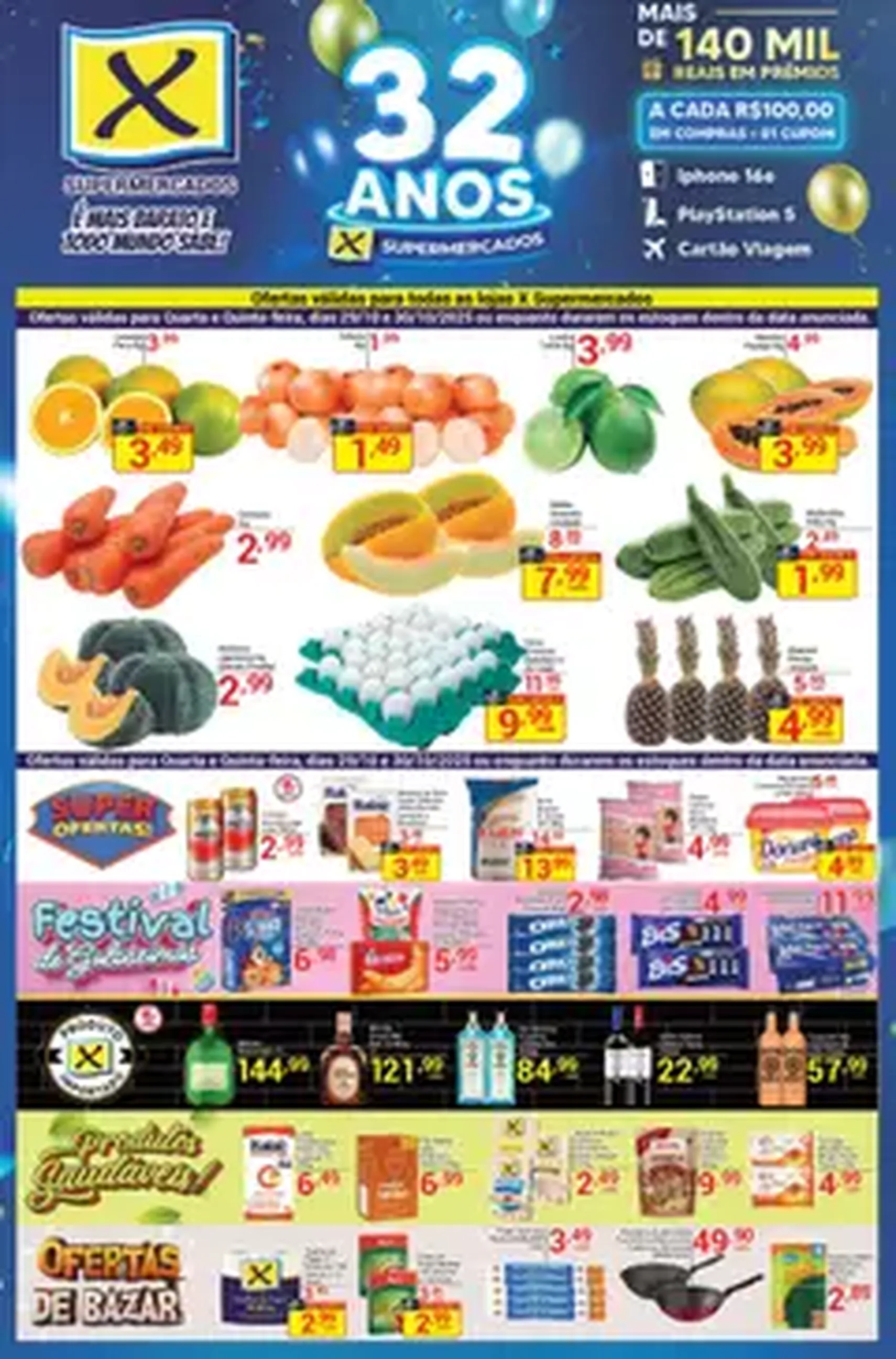 X Supermercados - Ofertas da semana - folheto válido a partir de 29/10/2025 página 1 de 1