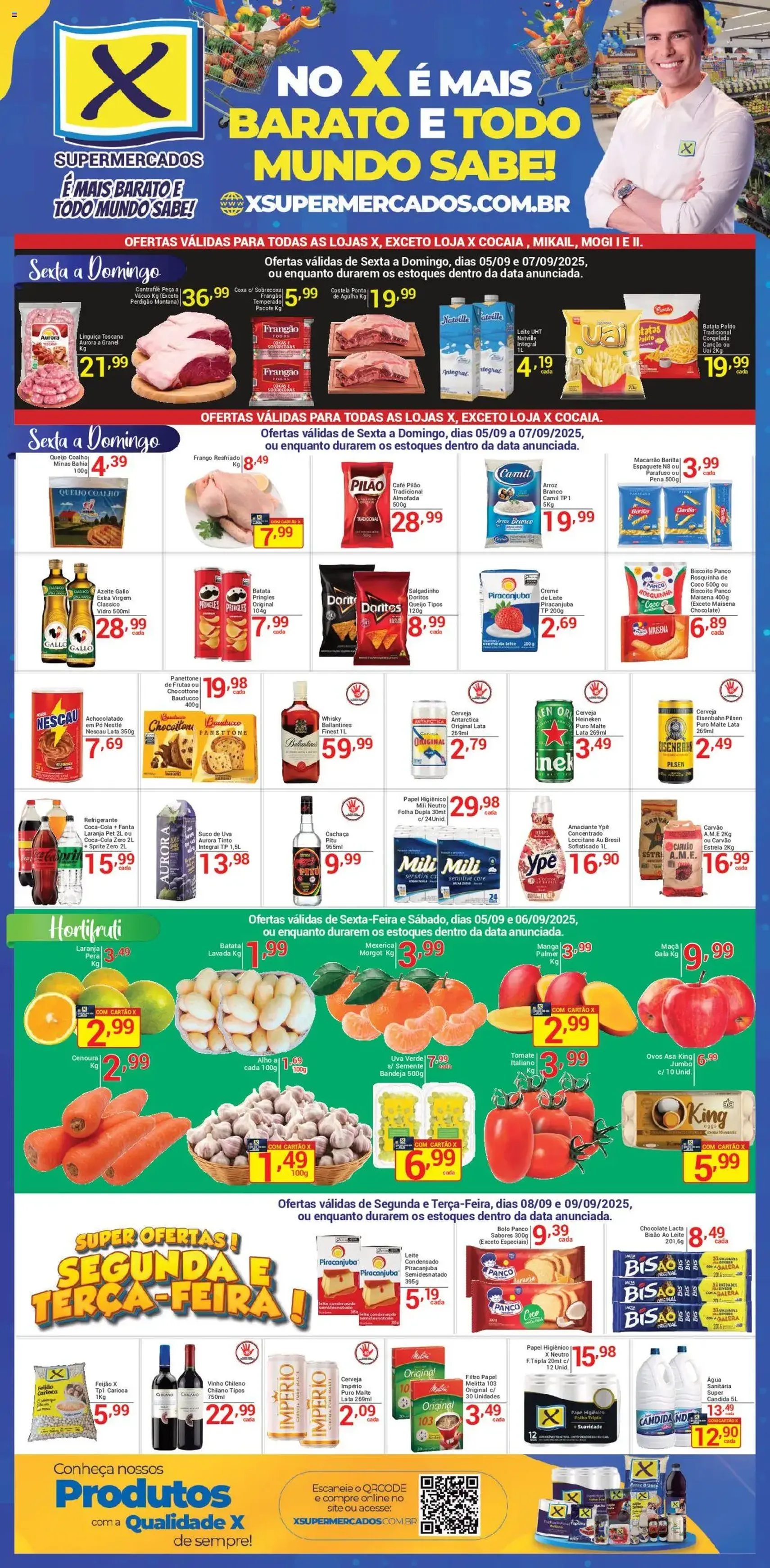 X Supermercados - Ofertas da semana - folheto válido a partir de 05/09/2025 página 1 de 2