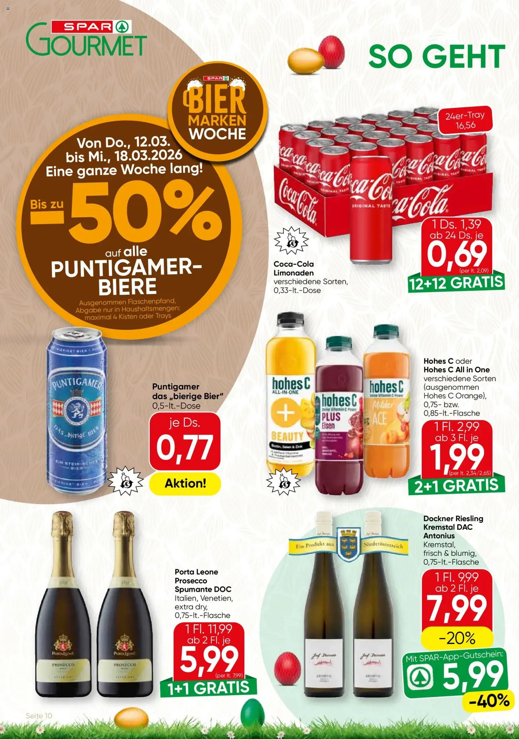 SPAR Gourmet Flugblatt - Gültiger Prospekt ab 12.03.2026, Seite 10 von insgesamt 12