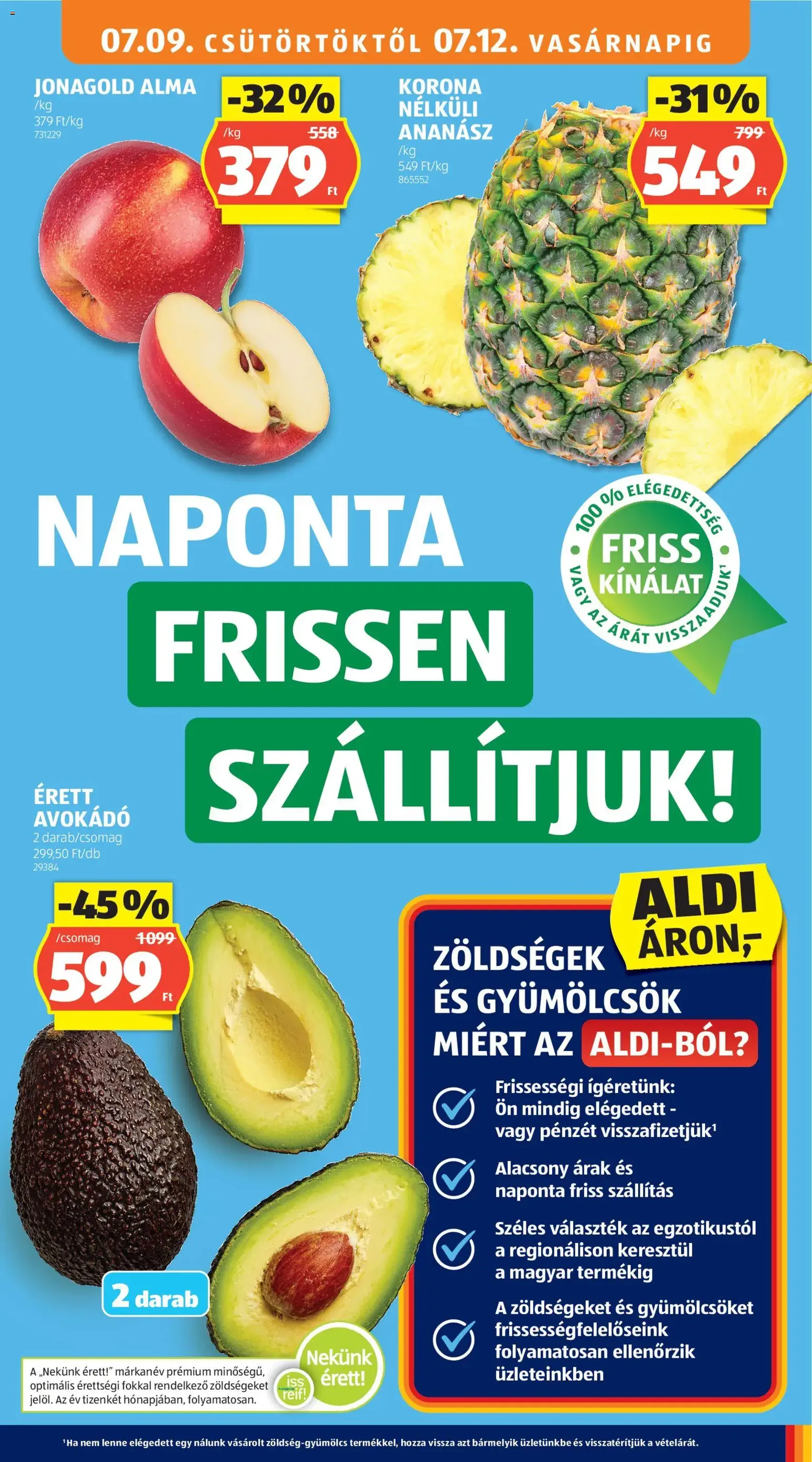 Aldi akciós újság - 2026.07.09. érvényes szórólap 9 oldal 56 oldalból