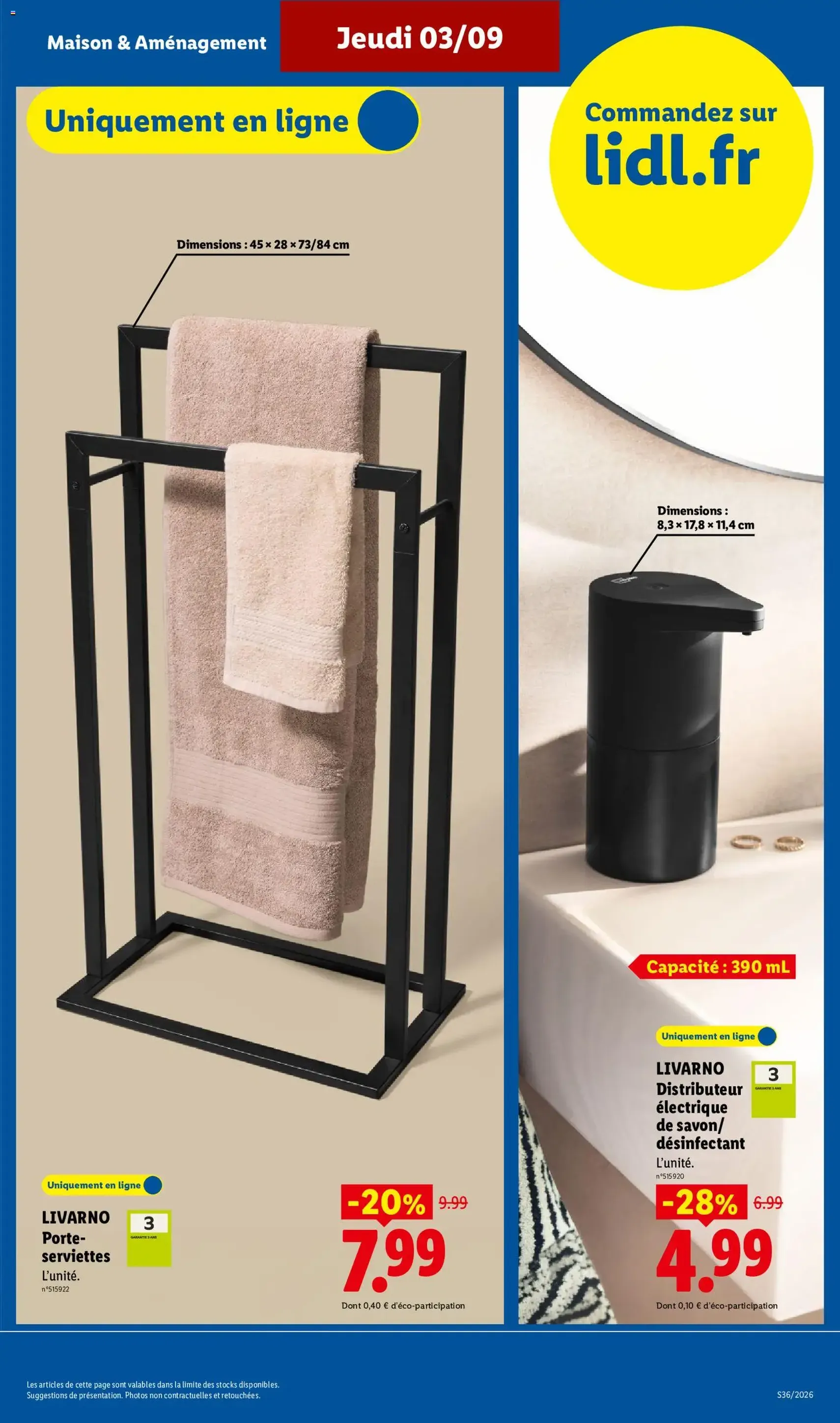 LIDL catalogue - brochure valable à partir du 03/09/2026, page 39 sur 61