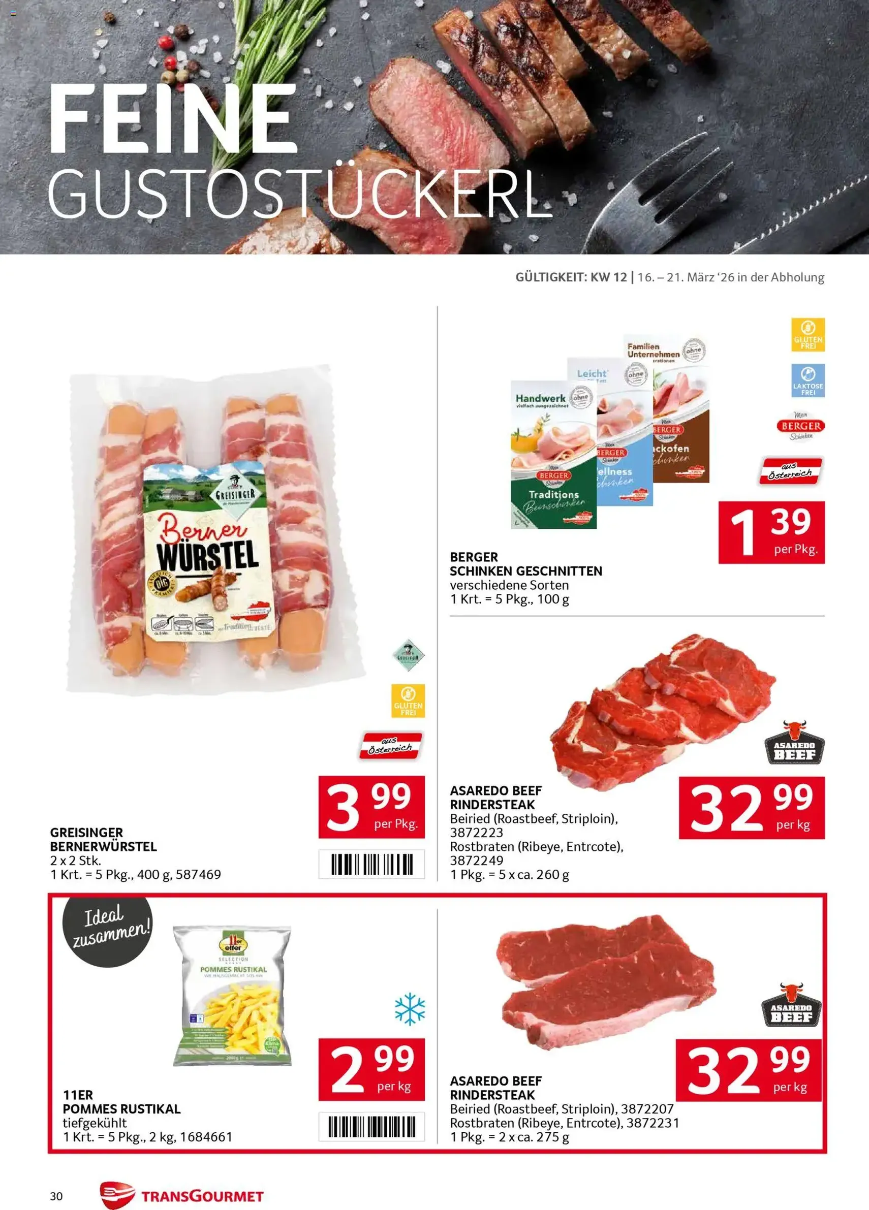 Transgourmet Flugblatt - Gültiger Prospekt ab 16.03.2026, Seite 30 von insgesamt 36