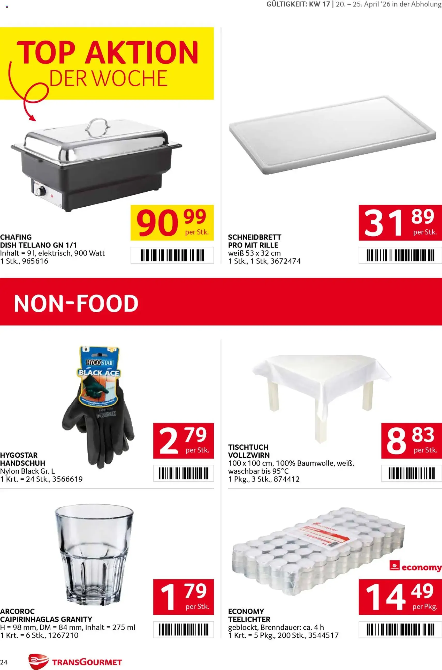 Transgourmet Flugblatt - Gültiger Prospekt ab 20.04.2026, Seite 24 von insgesamt 32