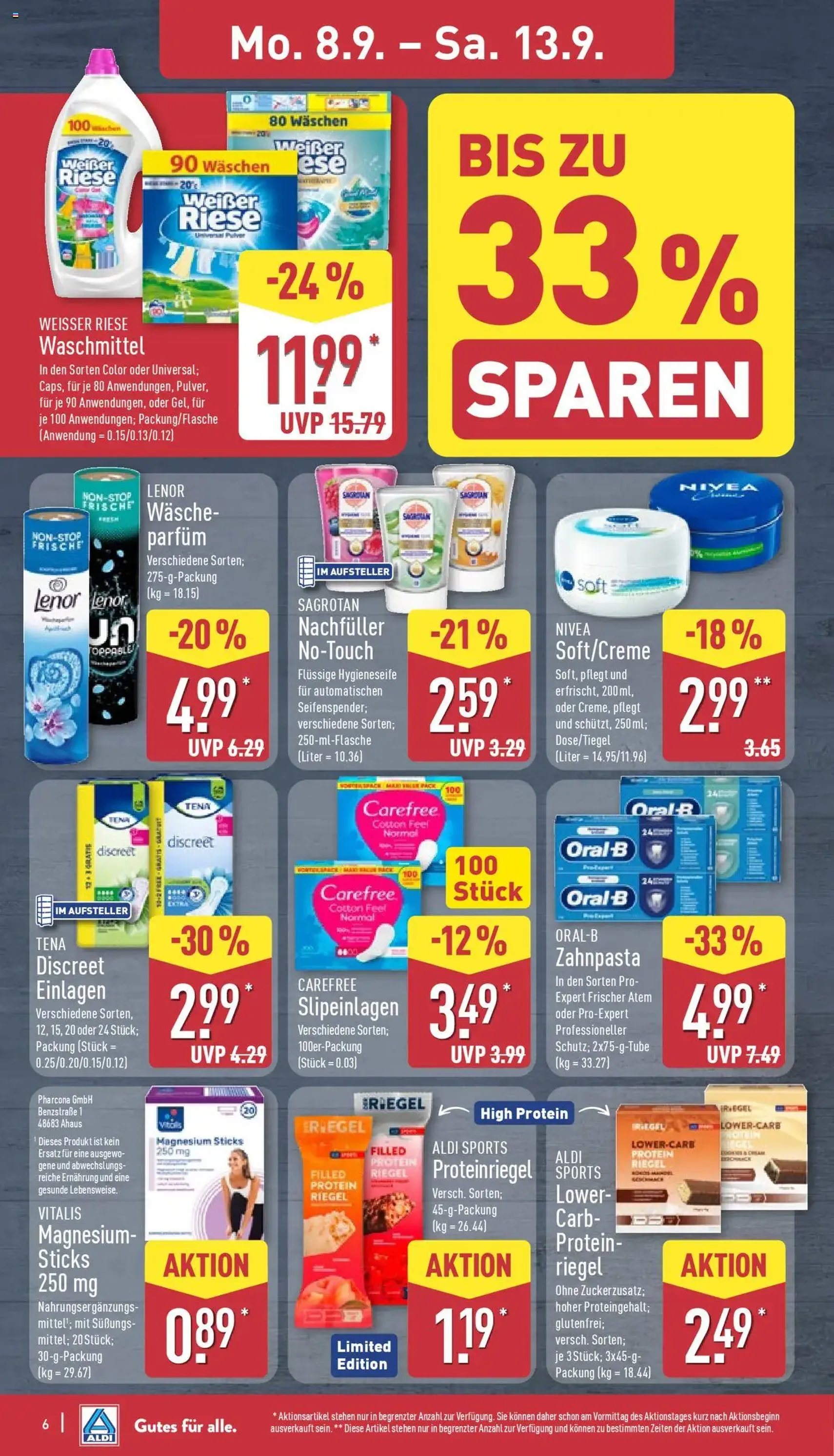 Aldi Prospekt - Gültiger Prospekt ab 08.09.2025, Seite 10 von insgesamt 47 Aldi Prospekt - Gültiger Prospekt ab 08.09.2025, Seite 10 von insgesamt 47