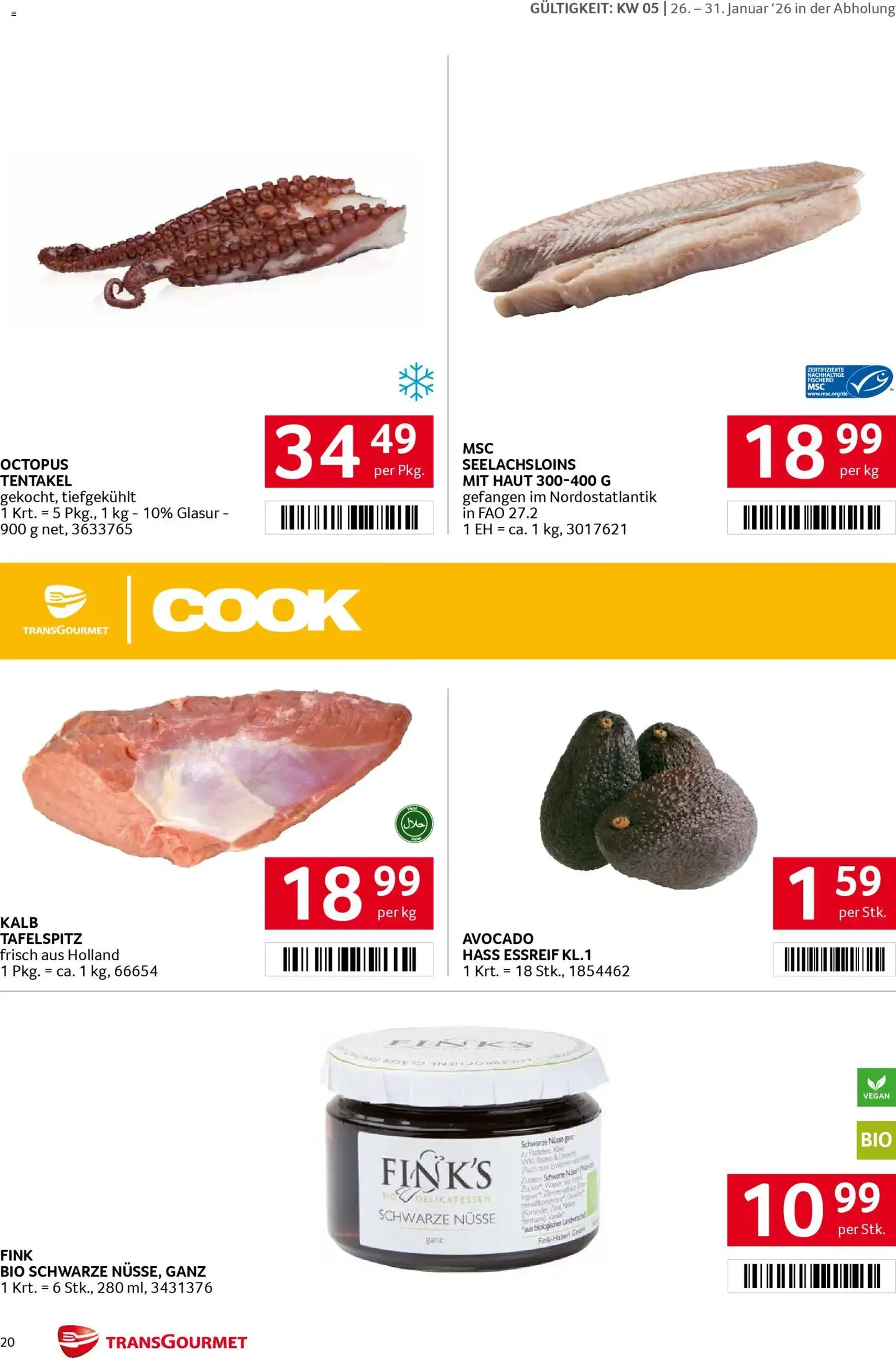 Transgourmet Flugblatt - Gültiger Prospekt ab 26.01.2026, Seite 20 von insgesamt 28