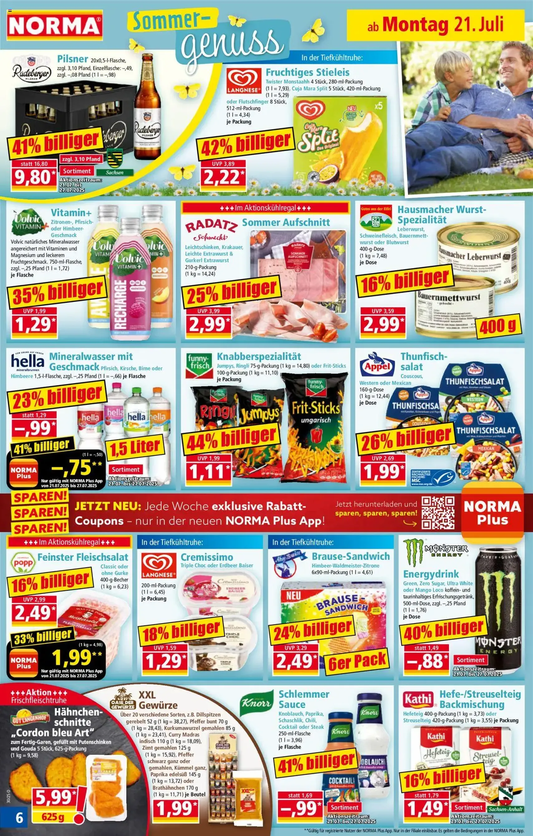Norma Prospekt - Gültiger Prospekt ab 21.07.2025, Seite 6 von insgesamt 18