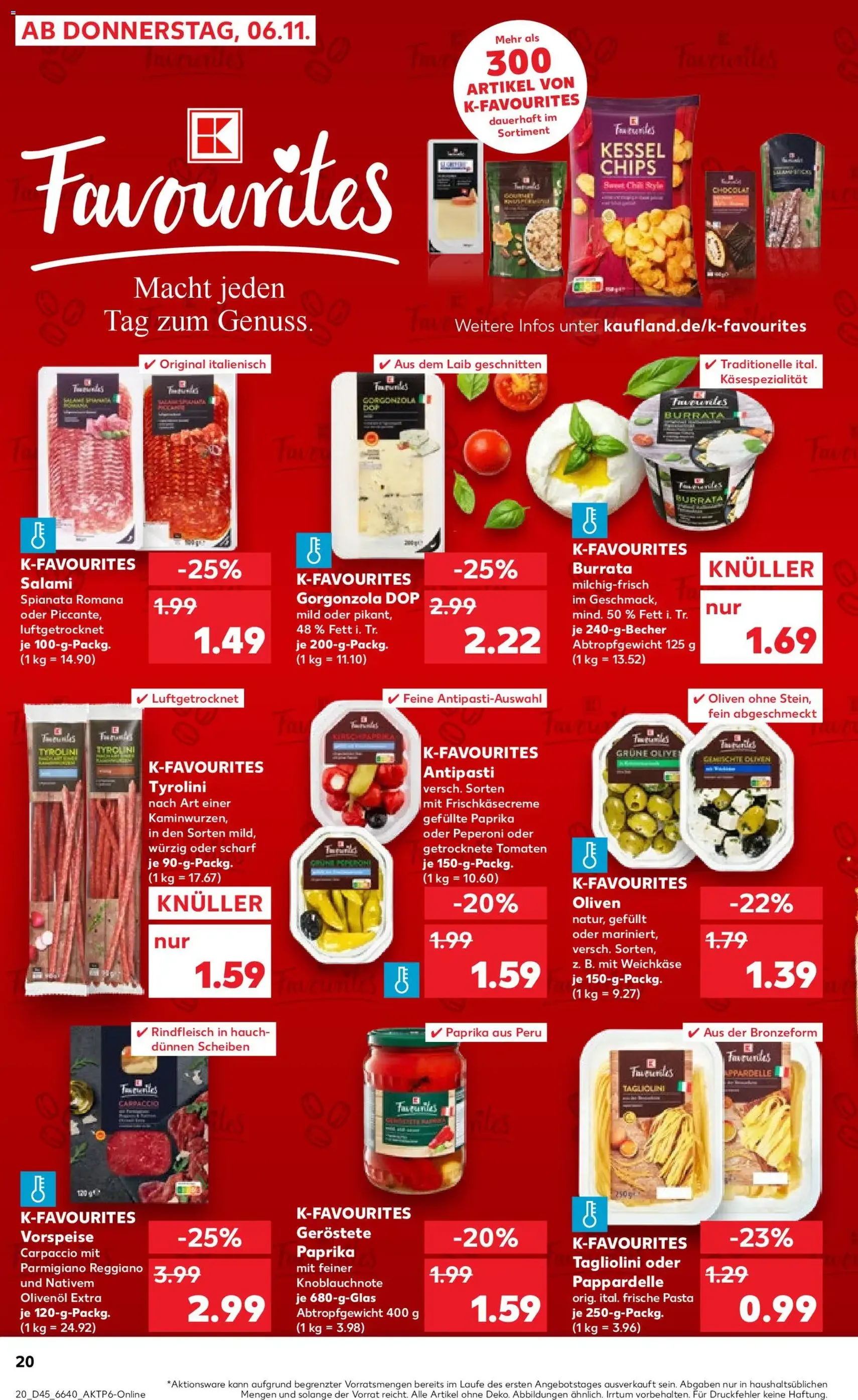 Kaufland Prospekt - Gültiger Prospekt ab 06.11.2025, Seite 20 von insgesamt 64