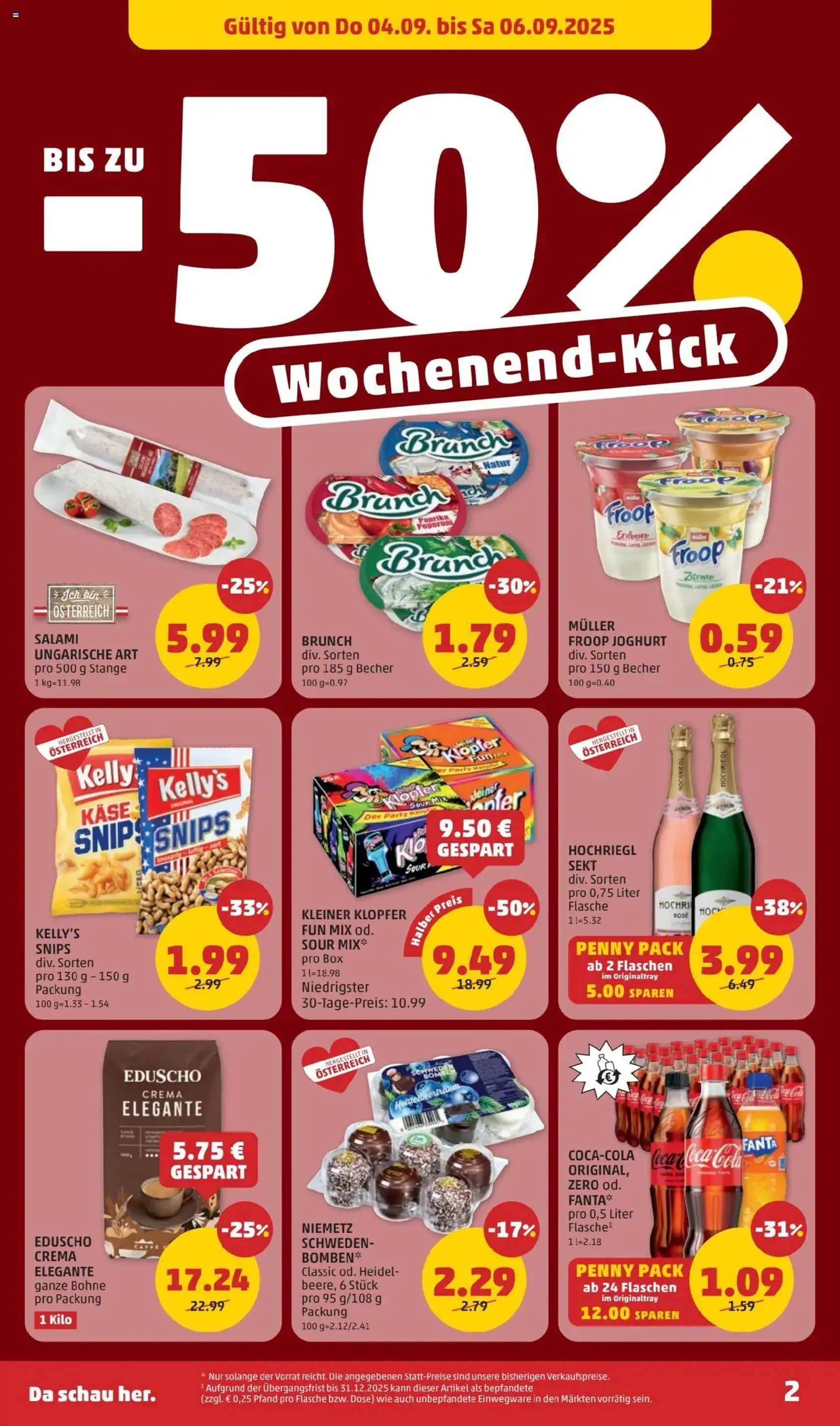 Penny Markt Flugblatt - Gültiger Prospekt ab 04.09.2025, Seite 2 von insgesamt 28 Penny Markt Flugblatt - Gültiger Prospekt ab 04.09.2025, Seite 2 von insgesamt 28