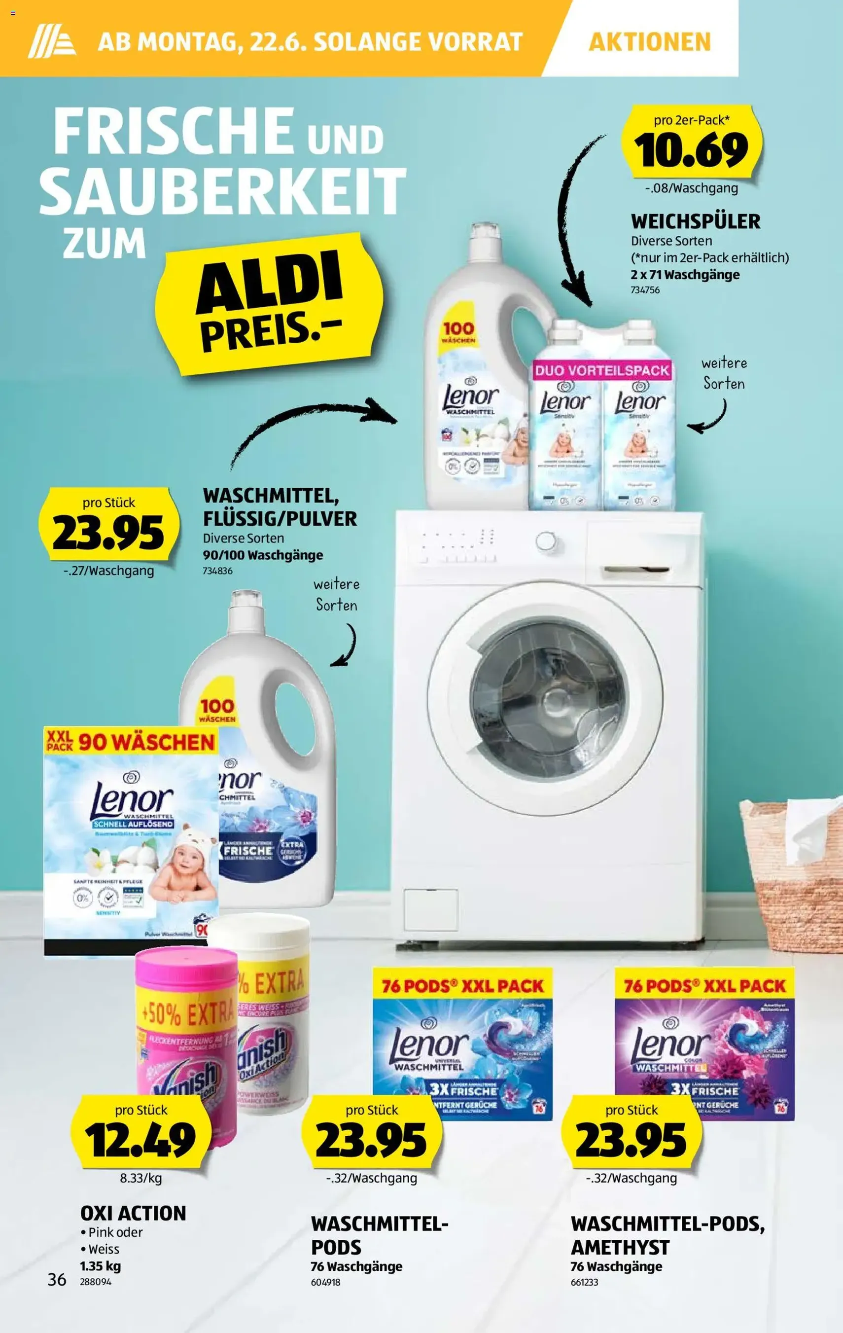 Aldi aktionen - Gültiger Prospekt ab 18.06.2026, Seite 36 von insgesamt 44