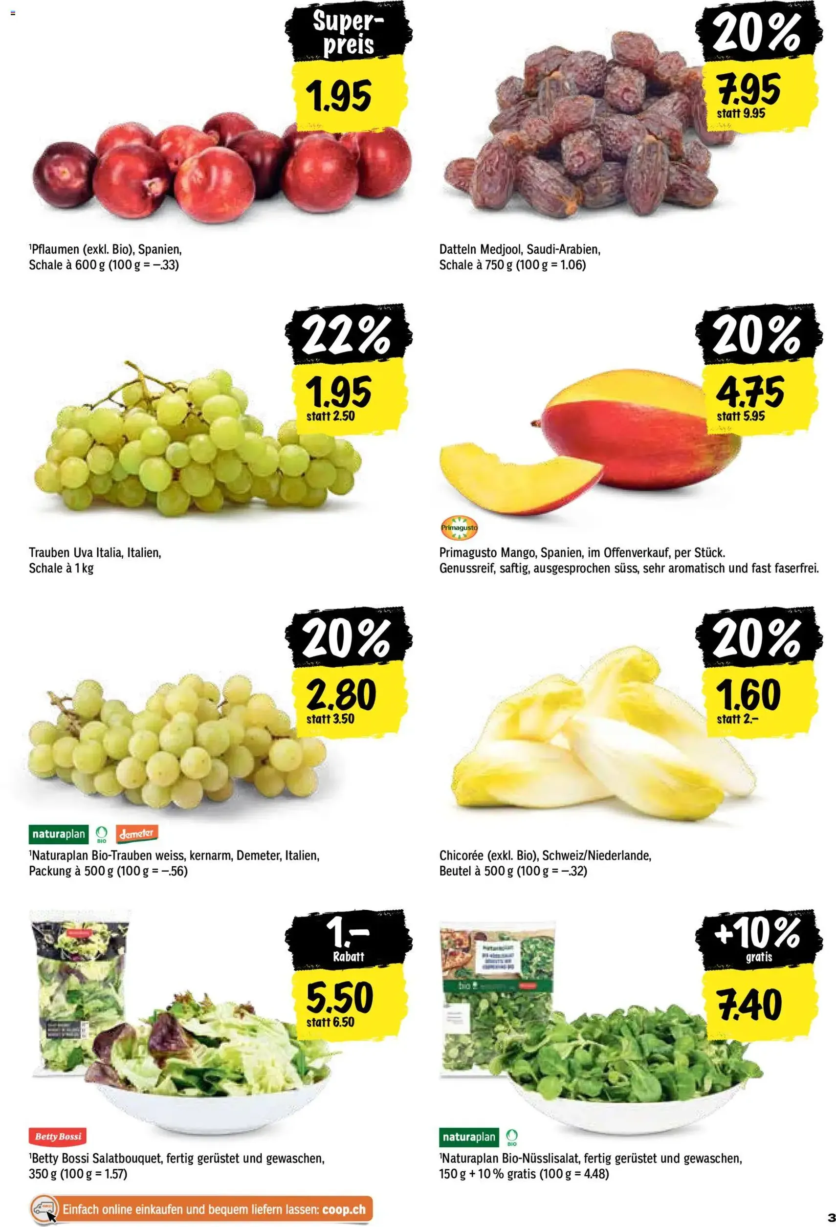 Coop aktionen - Gültiger Prospekt ab 08.10.2026, Seite 3 von insgesamt 24