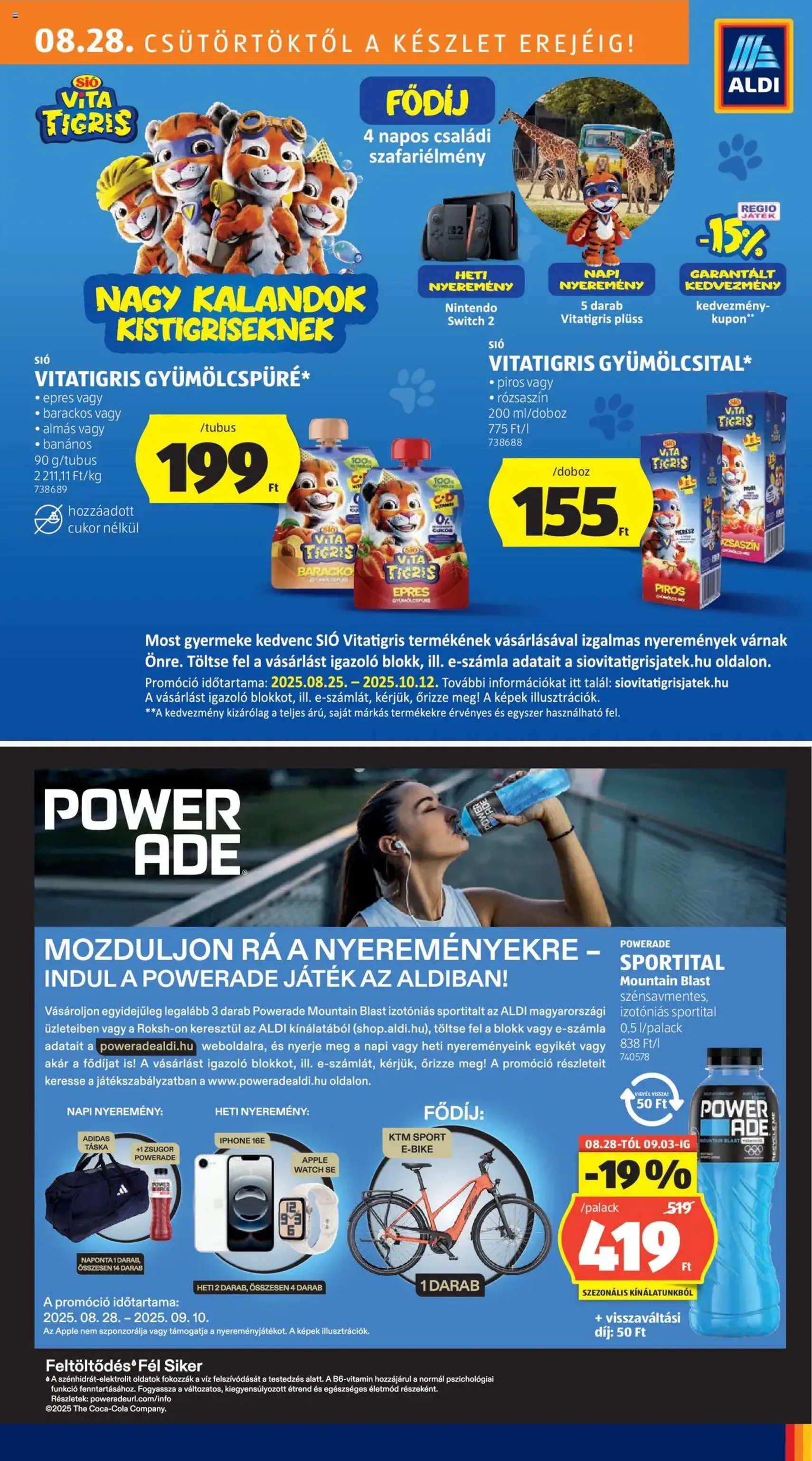 Aldi Akciós újság - 2025.08.28. érvényes szórólap 15 oldal 44 oldalból Aldi Akciós újság - 2025.08.28. érvényes szórólap 15 oldal 44 oldalból
