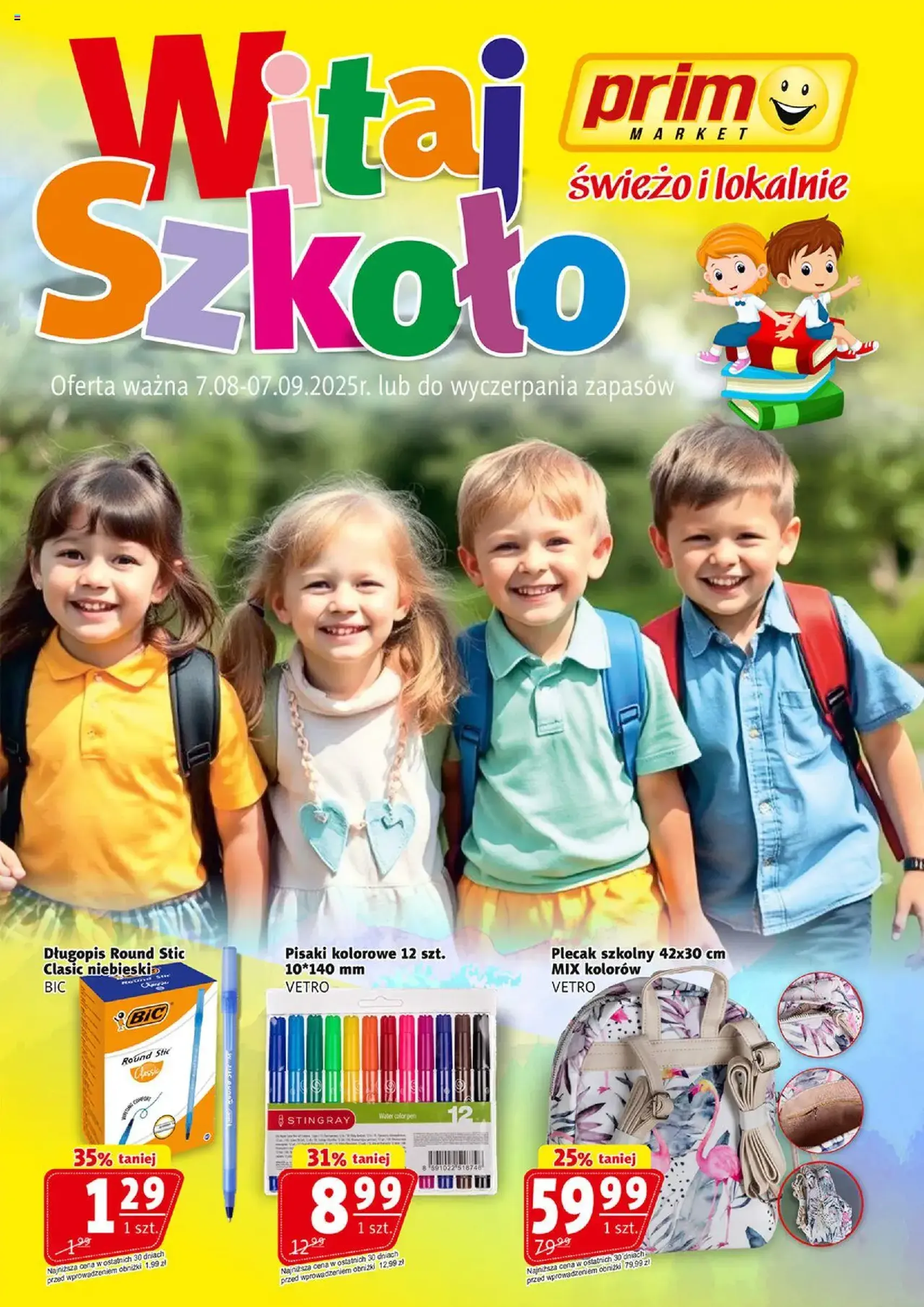Prim Market Gazetka - Witaj Szkoło - ważny gazetka od 07.08.2025 strona 1 z 16