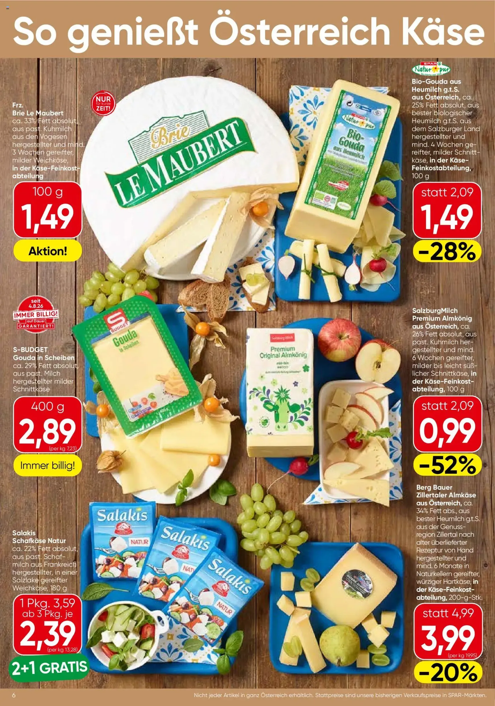 Spar - Flugblatt - Gültiger Prospekt ab 27.08.2026, Seite 6 von insgesamt 20