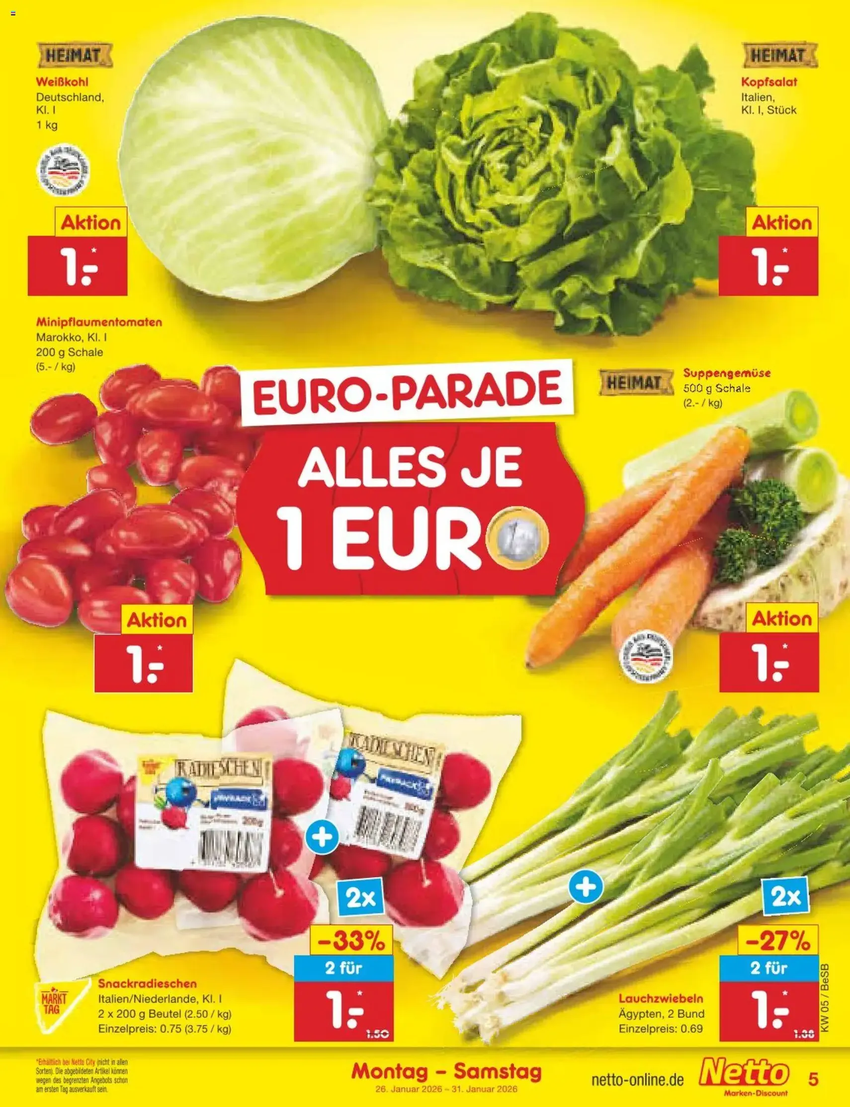 Netto Marken-Discount Prospekt - Gültiger Prospekt ab 26.01.2026, Seite 5 von insgesamt 57