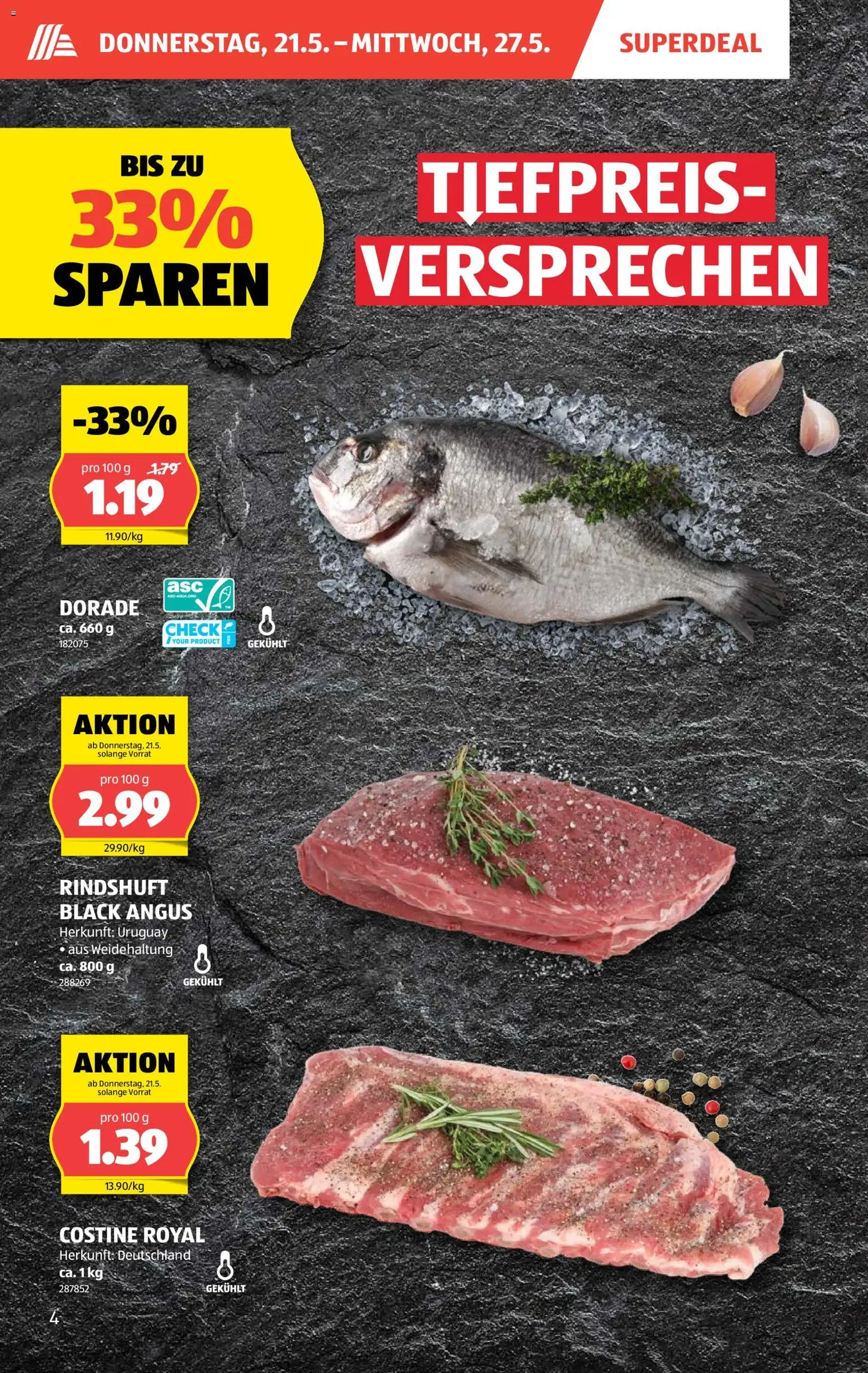 Aldi aktionen - Gültiger Prospekt ab 21.05.2026, Seite 4 von insgesamt 39