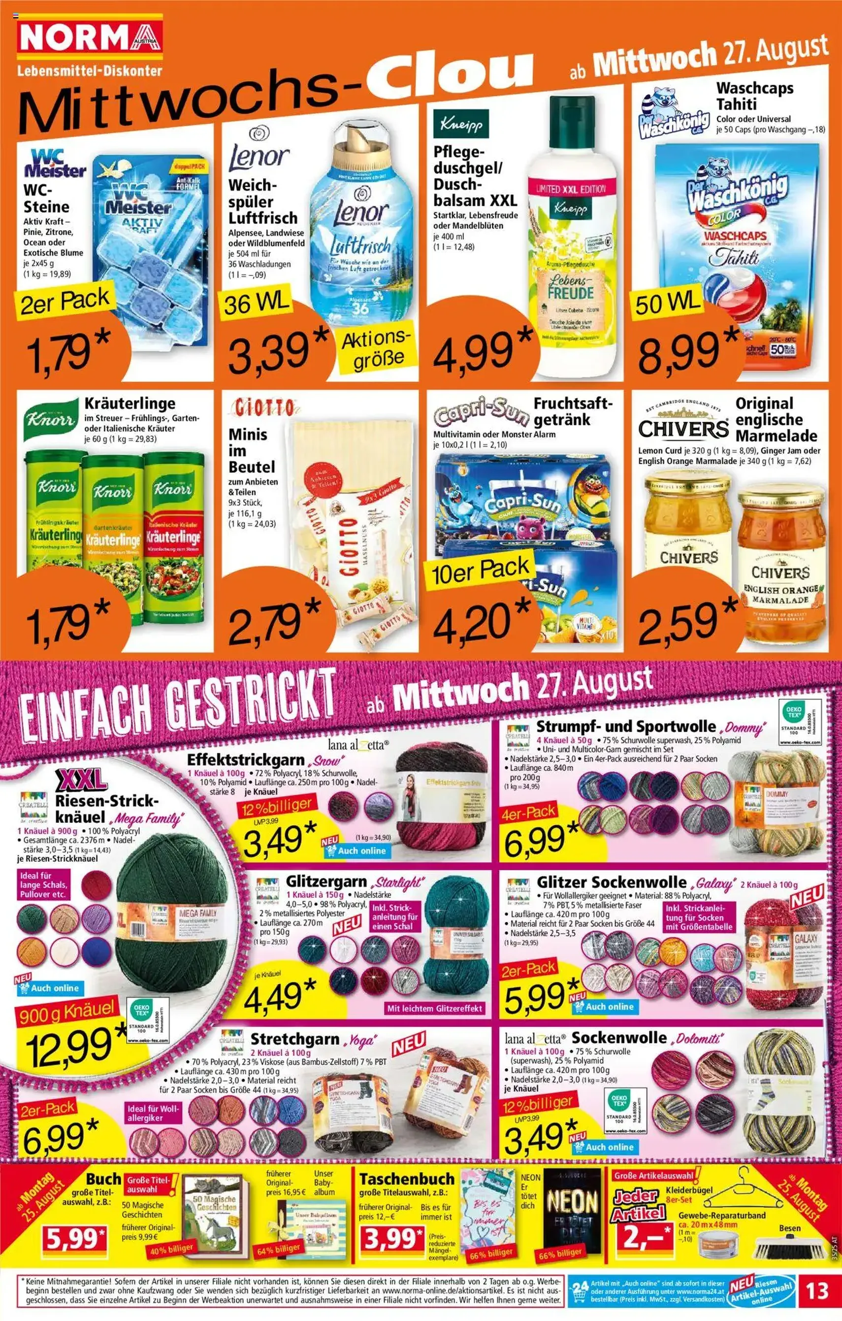 Norma Flugblatt - Gültiger Prospekt ab 25.08.2025, Seite 13 von insgesamt 18 Norma Flugblatt - Gültiger Prospekt ab 25.08.2025, Seite 13 von insgesamt 18