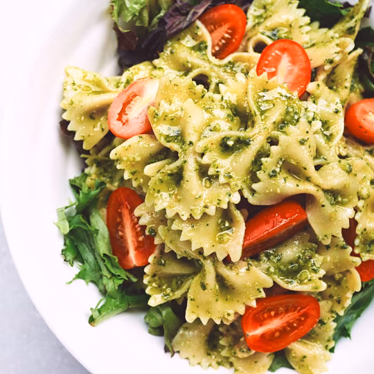 Anteprima ricetta Pasta italiana fatta in casa con pesto