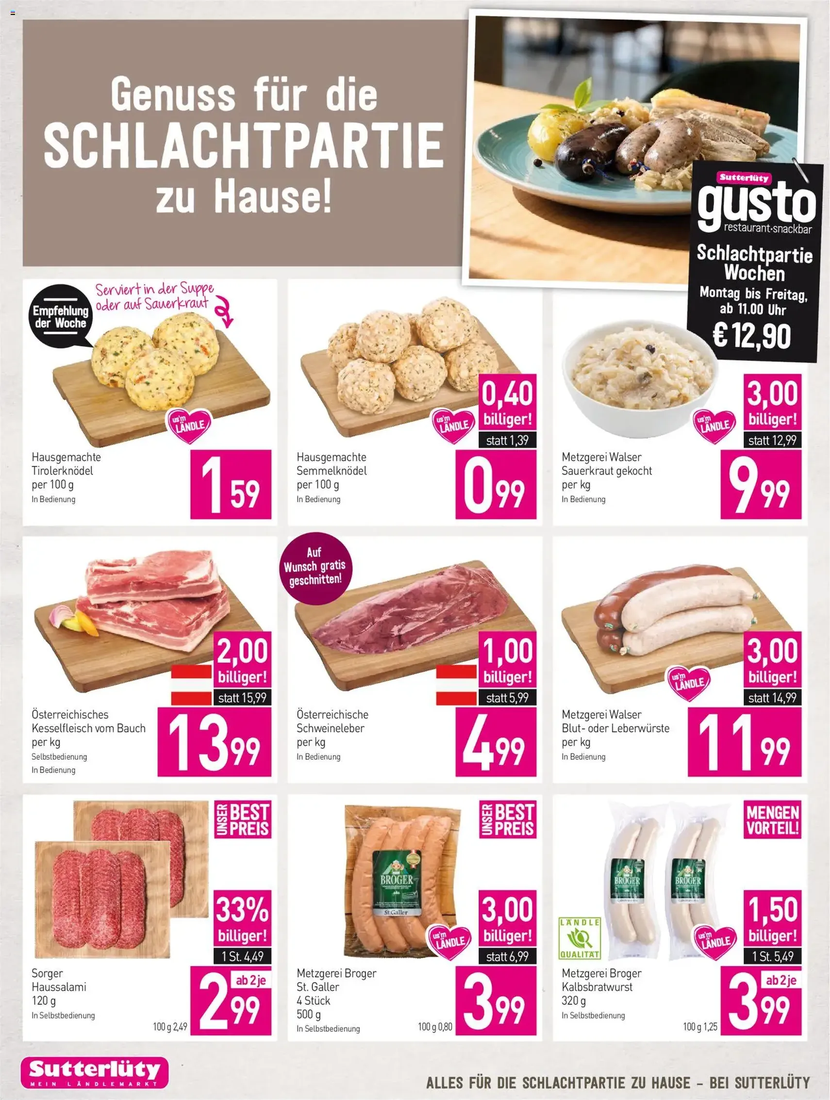 Sutterlüty Flugblatt - Gültiger Prospekt ab 10.09.2026, Seite 8 von insgesamt 20