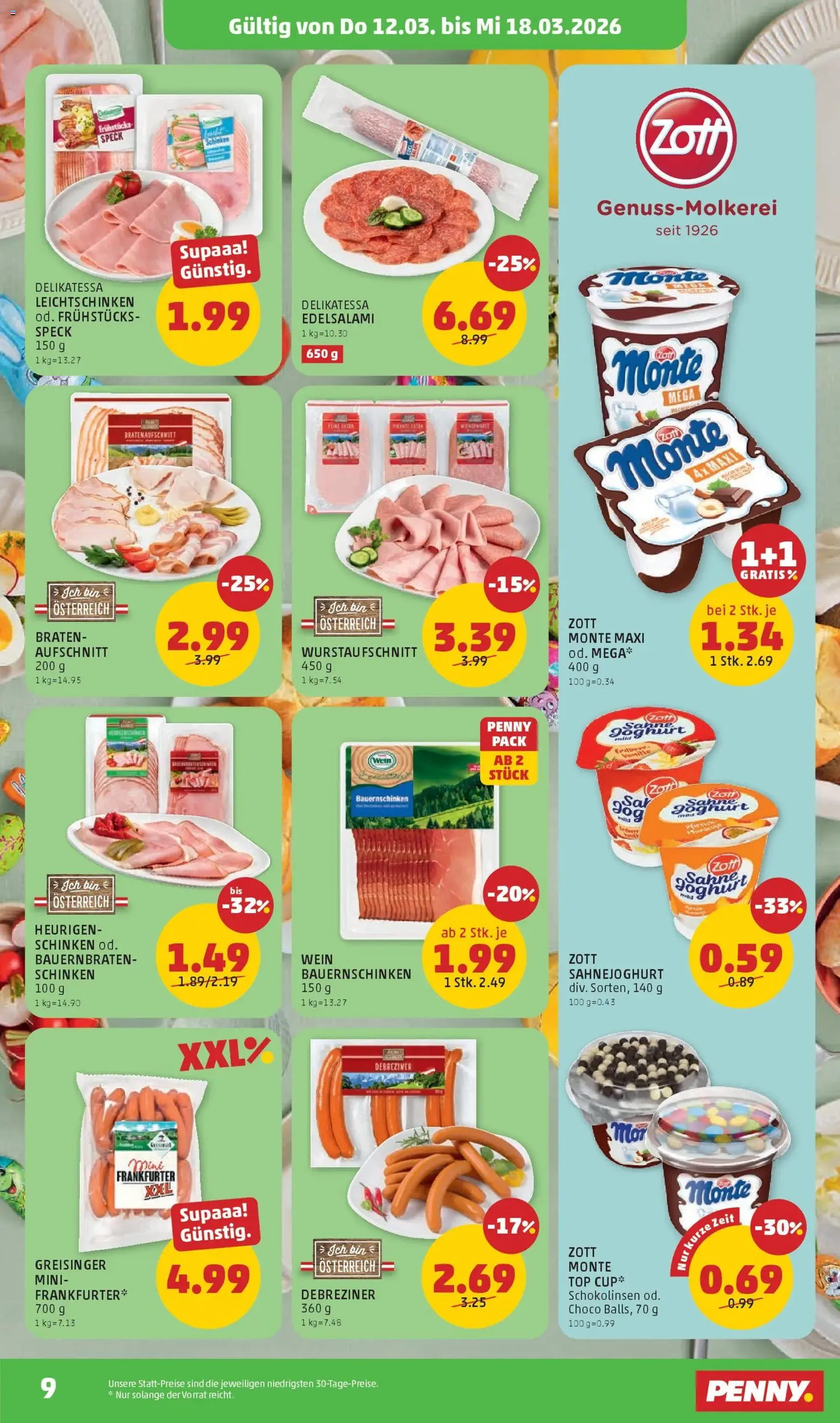 Penny Markt - Flugblatt - Gültiger Prospekt ab 12.03.2026, Seite 9 von insgesamt 32