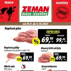 Prodejny Zeman leták - náhled letáku platný od 29.09.2025