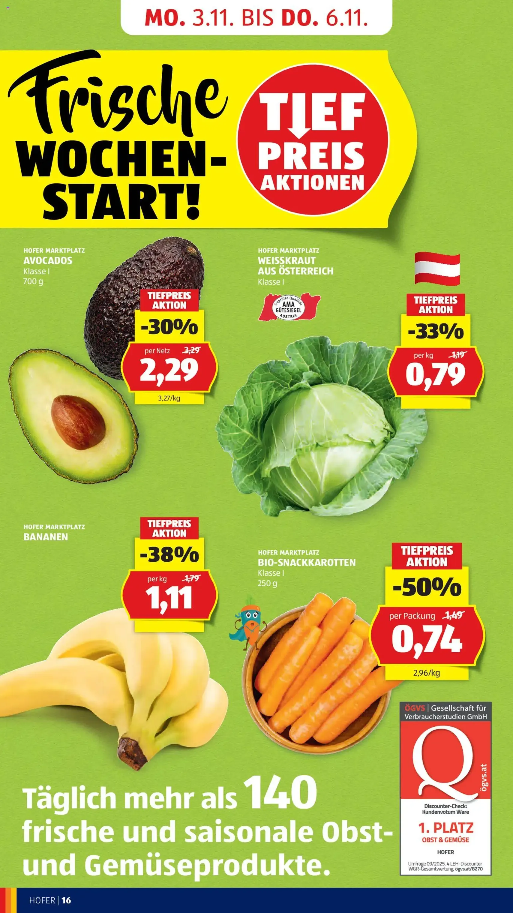 Hofer Flugblatt - Gültiger Prospekt ab 30.10.2025, Seite 18 von insgesamt 45