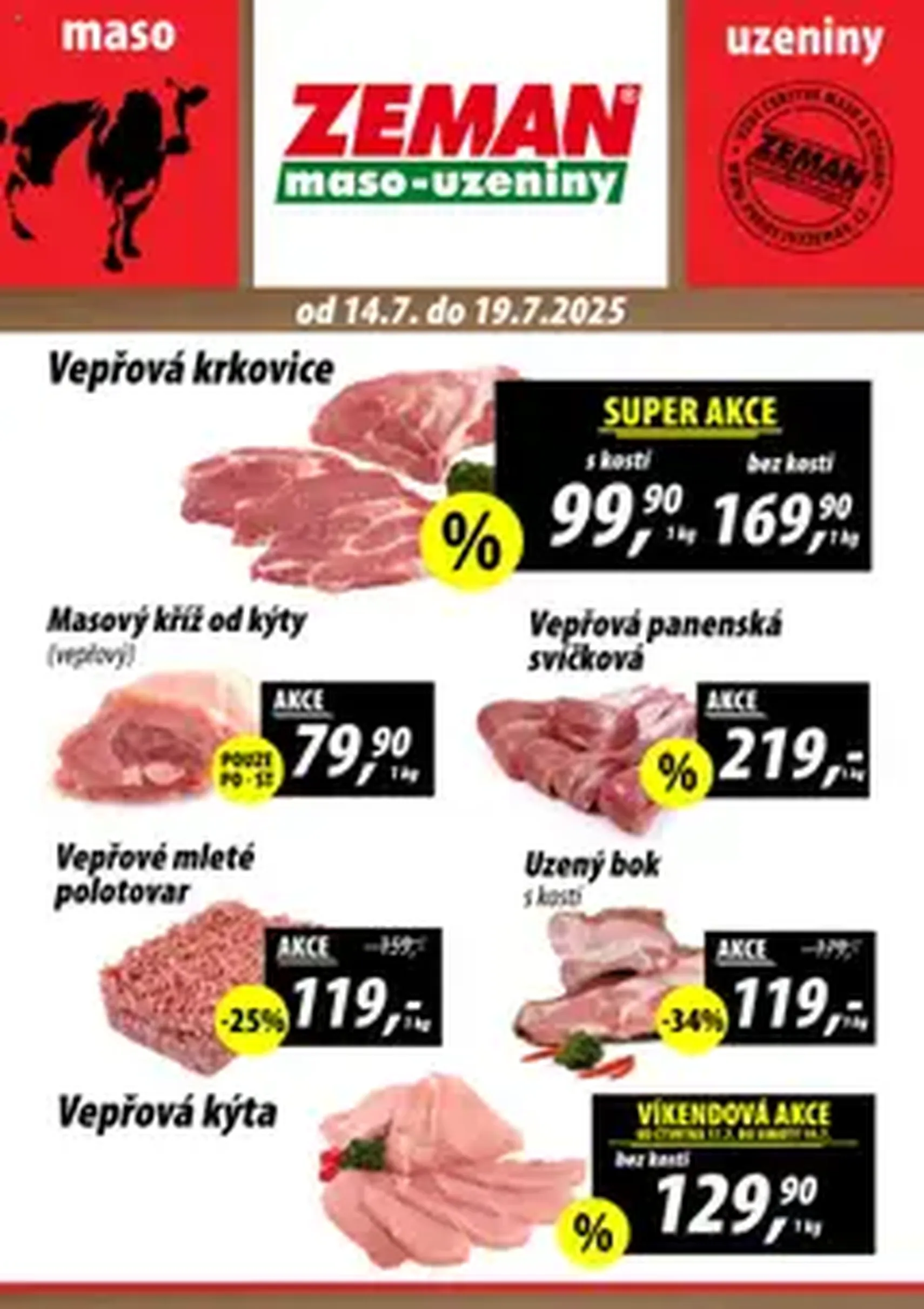 Prodejny Zeman leták - platný leták od 14.07.2025 strana 1 z 1