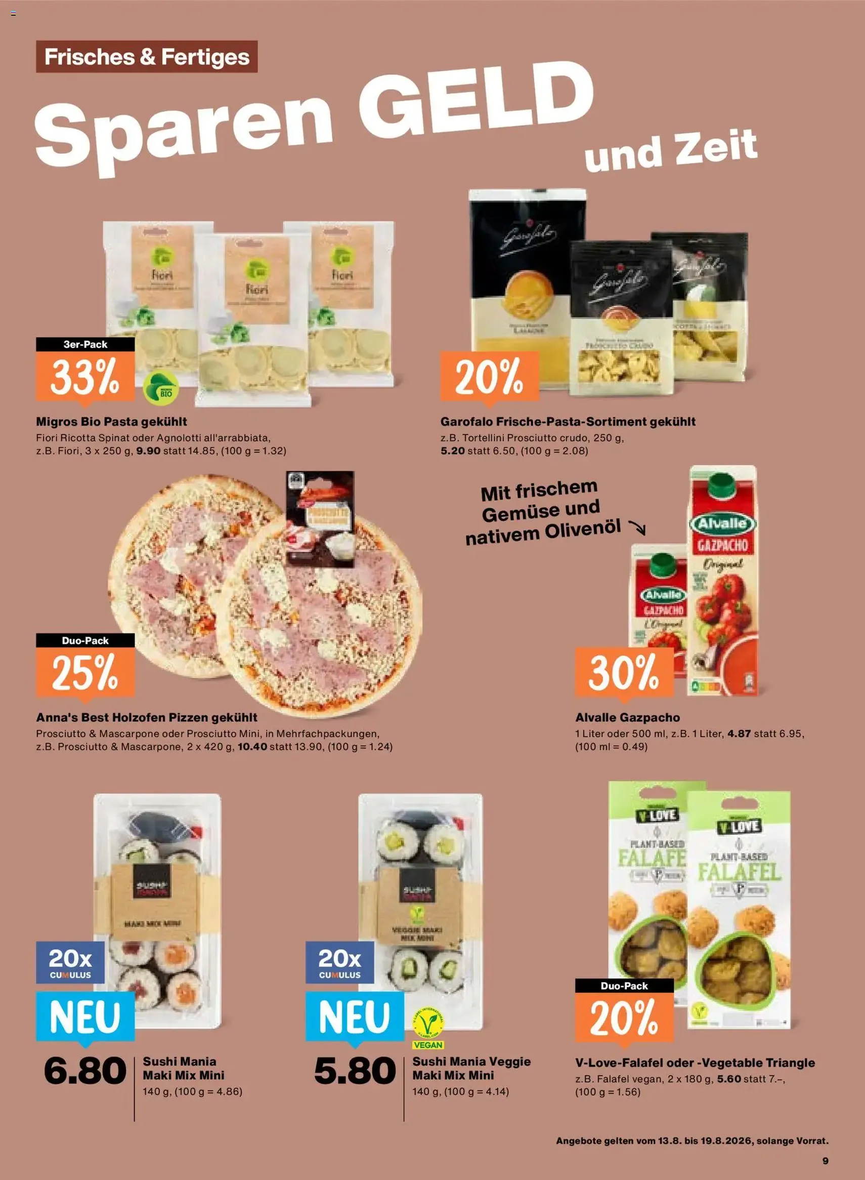 Migros aktionen - Gültiger Prospekt ab 13.08.2026, Seite 9 von insgesamt 20